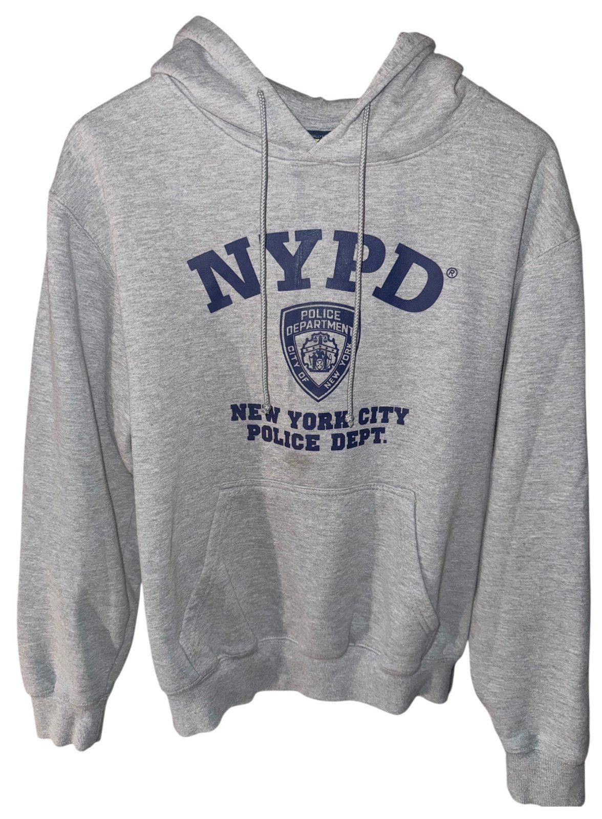 Designer VTG 90s NYPD Hoodie Sz M NYC Police Dept Cops Rare Size US M / EU 48-50 / 2 - 1 Thumbnail