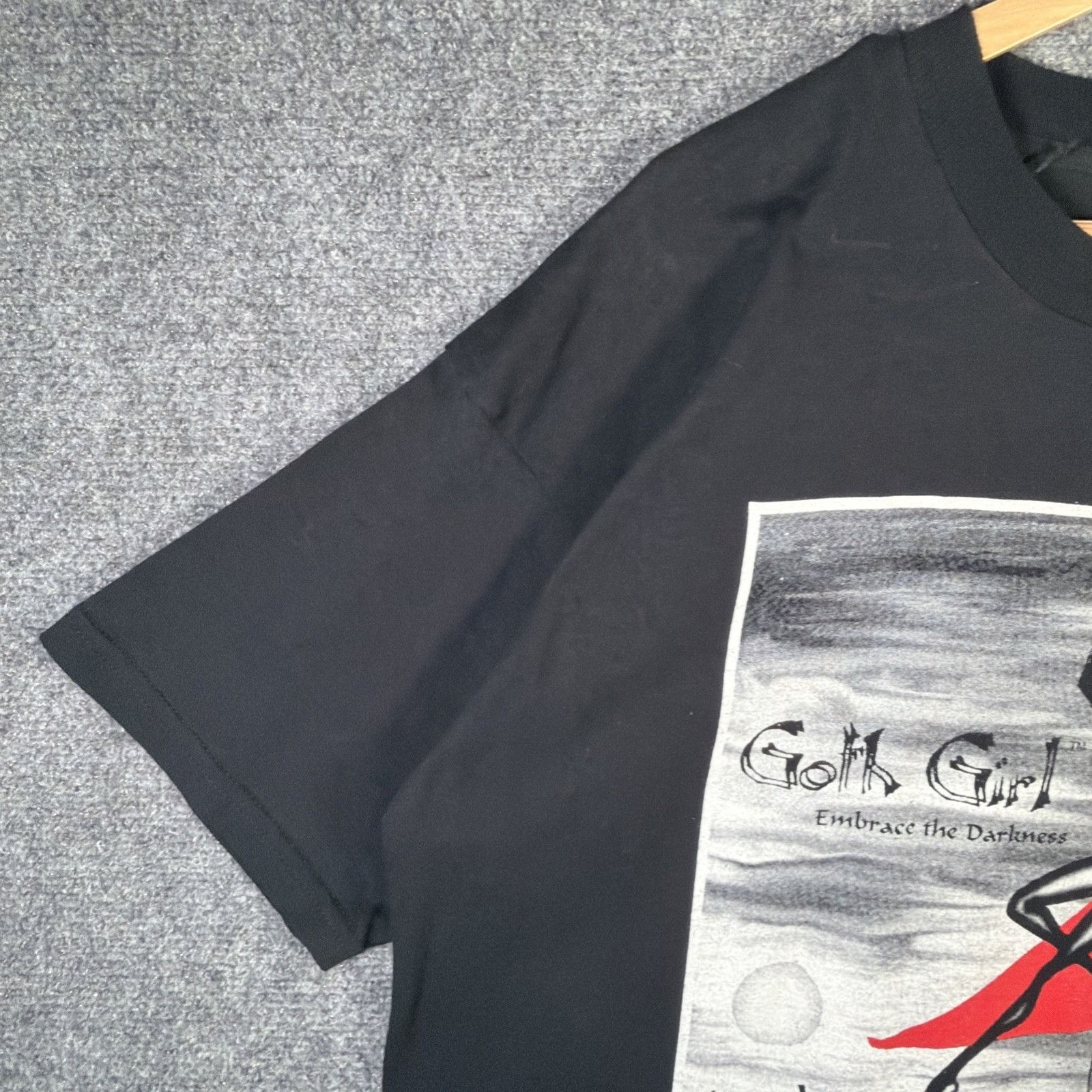 Vintage Vintage Goth Girl Shirt Mens XL Black 90s James Cook Fashion Size US XL / EU 56 / 4 - 5 Thumbnail