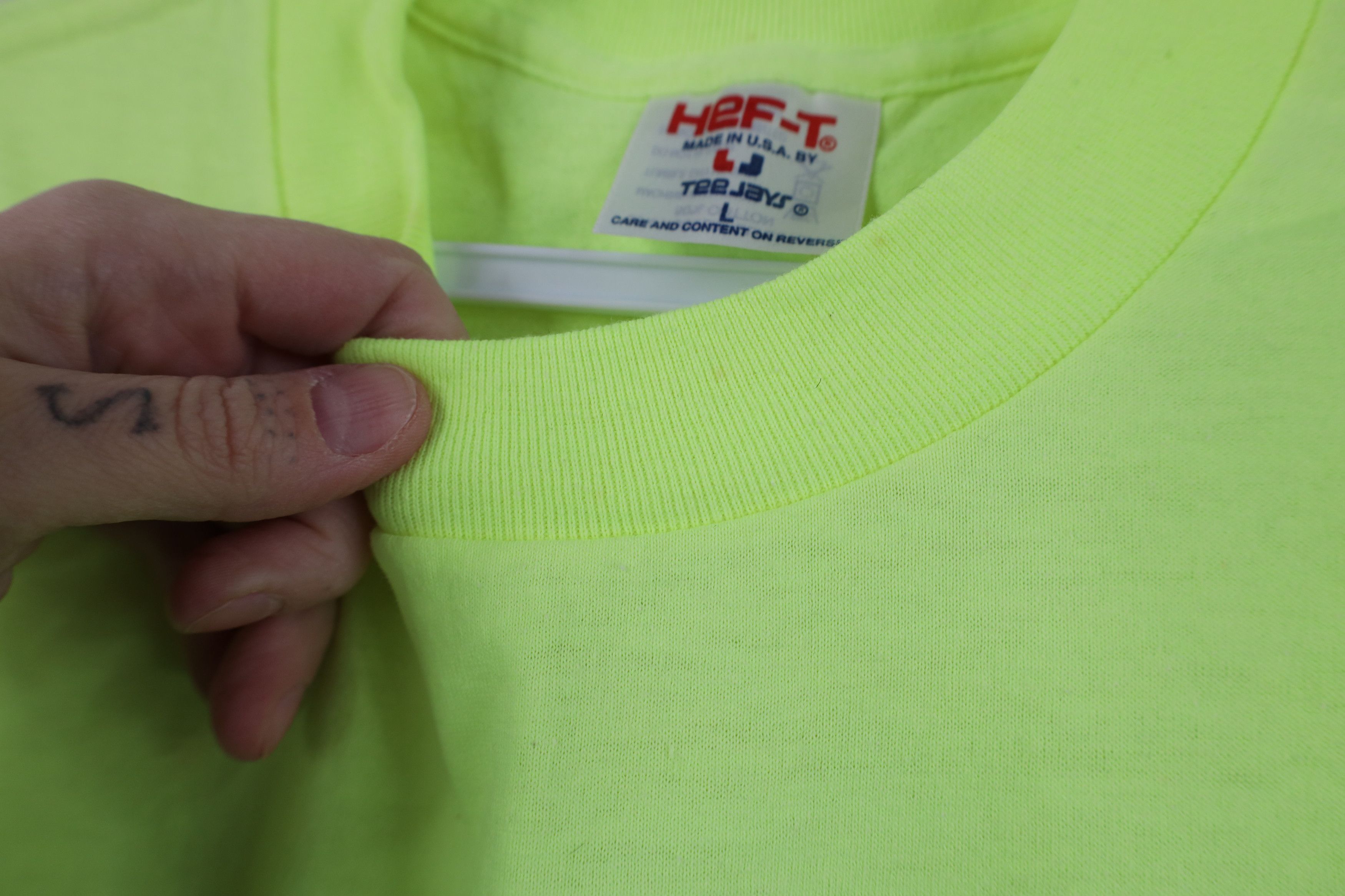 Vintage Vintage 90s Streetwear Short Sleeve T-Shirt Highlighter USA Size US L / EU 52-54 / 3 - 7 Thumbnail