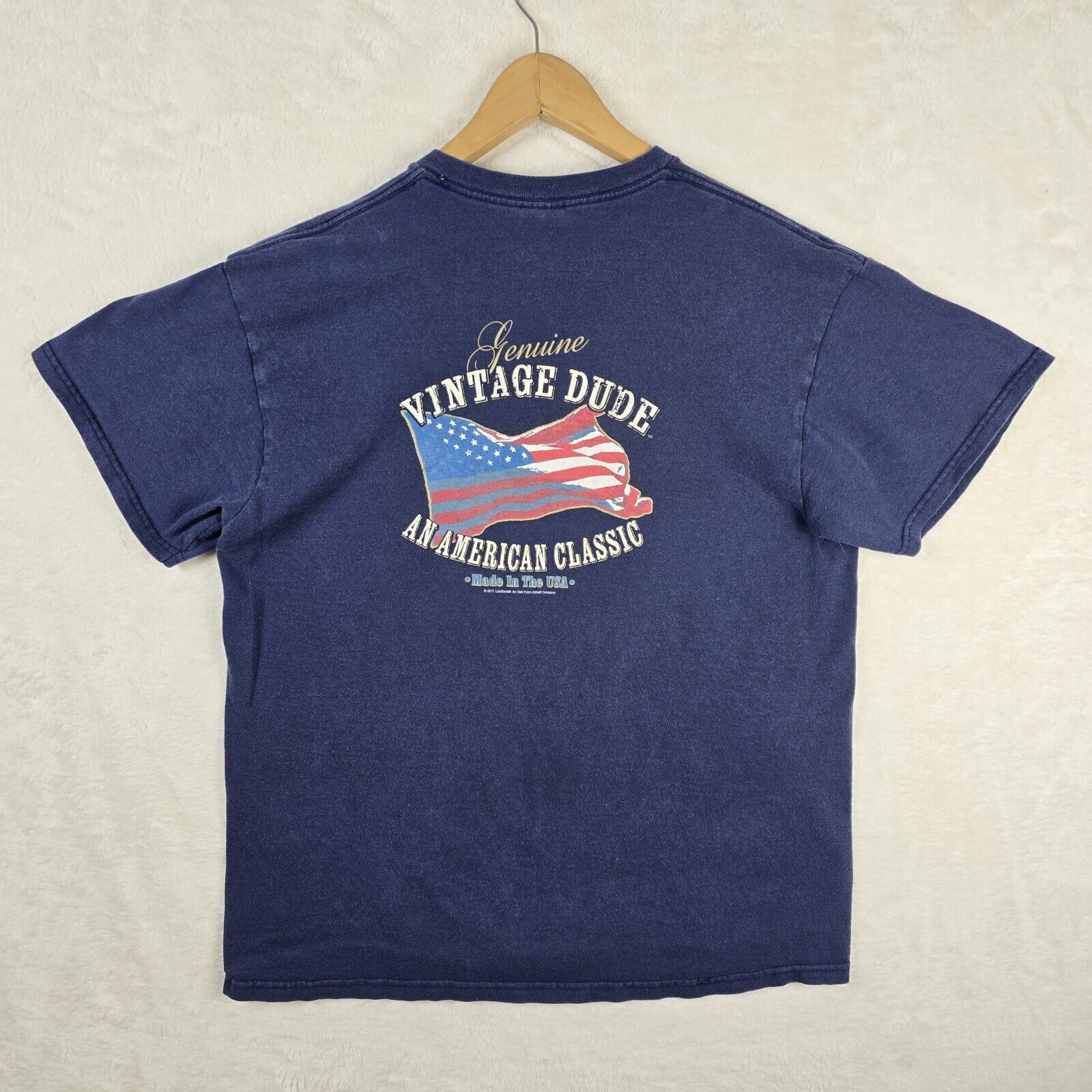 Delta Genuine Vintage Dude Shirt American Classic Made USA Large Size US L / EU 52-54 / 3 - 2 Thumbnail