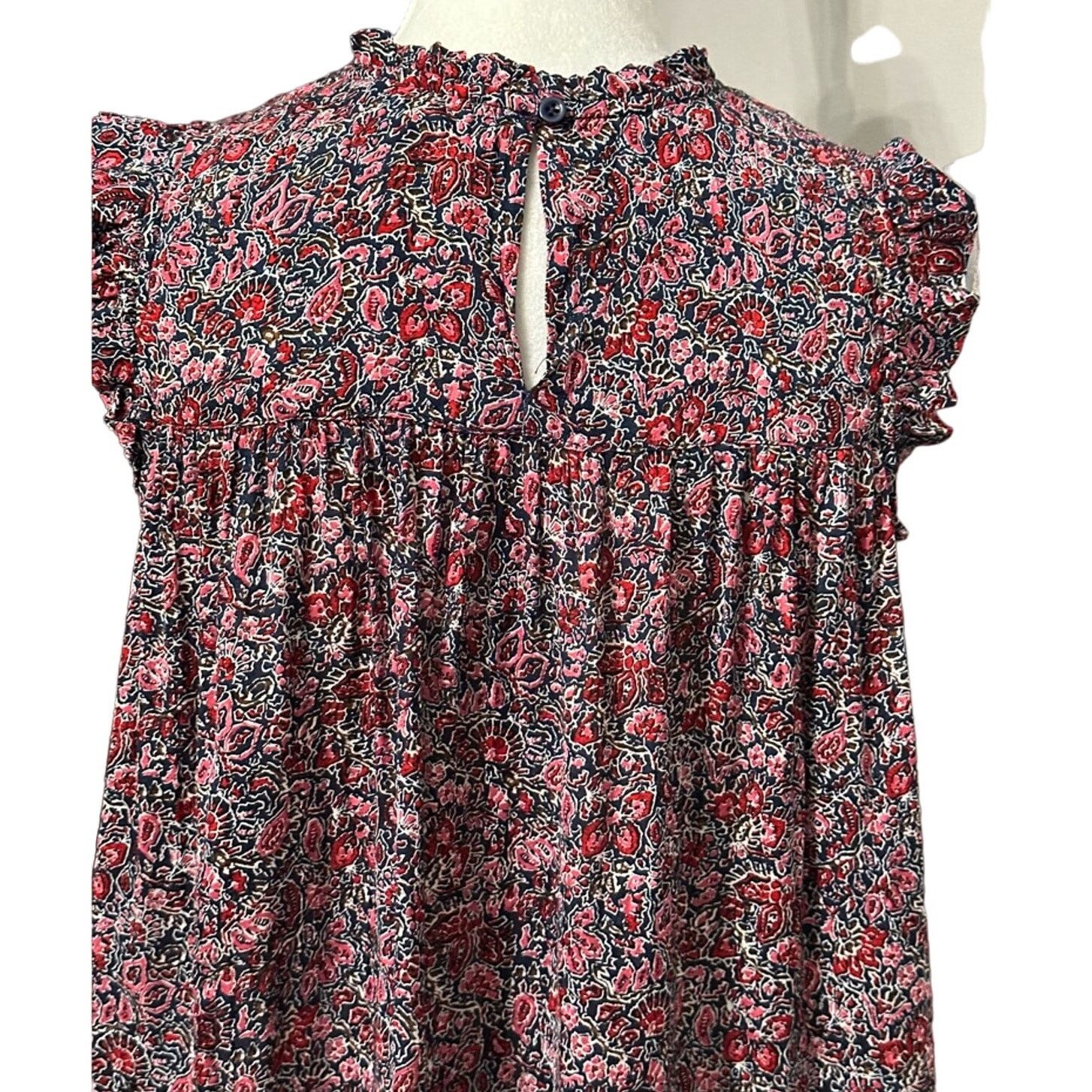 Treasure & Bond Treasure & Bond Ruffled Blouse Smocked Floral Multicolor S Size S / US 4 / IT 40 - 6 Thumbnail