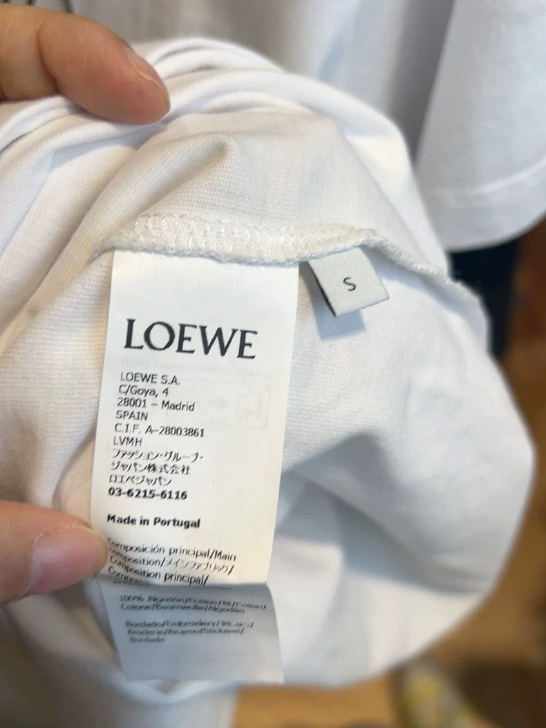 Loewe LOEWE Embroidered cotton round neck short sleeve T-shirt Size US S / EU 44-46 / 1 - 4 Thumbnail