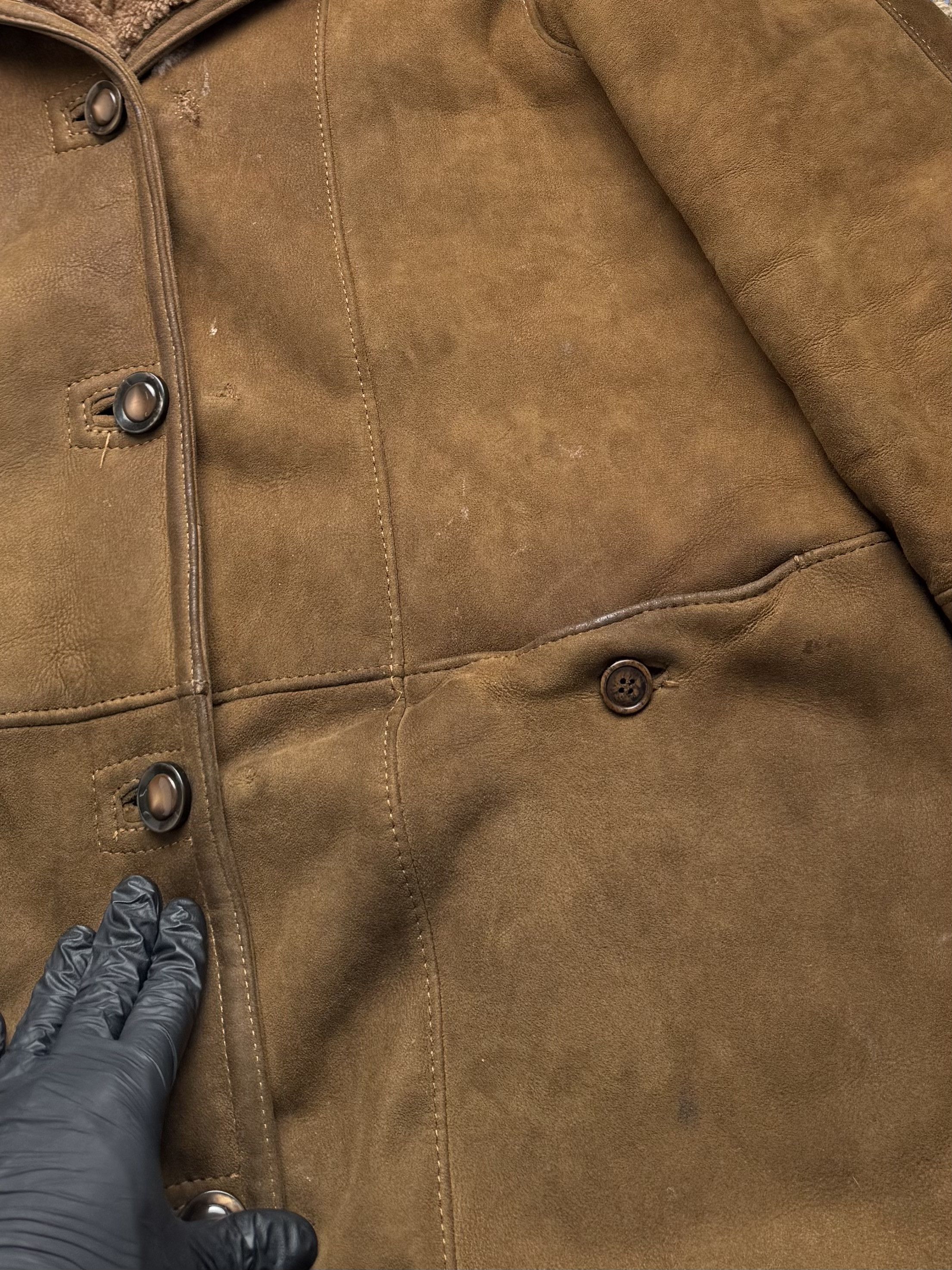 Vintage Vintage Real Sheepskin Heavy Coat (E4) Size XL / US 12-14 / IT 48-50 - 6 Thumbnail