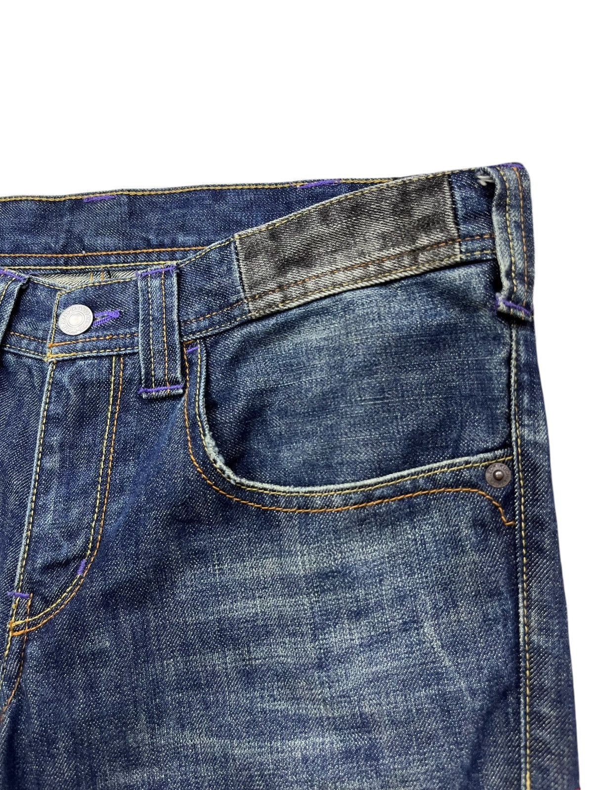 Takeo Kikuchi 🔥90’s TAKEO KIKUCHI Art Embroidery Flower Karakuri Tamashi Size US 29 - 10 Thumbnail