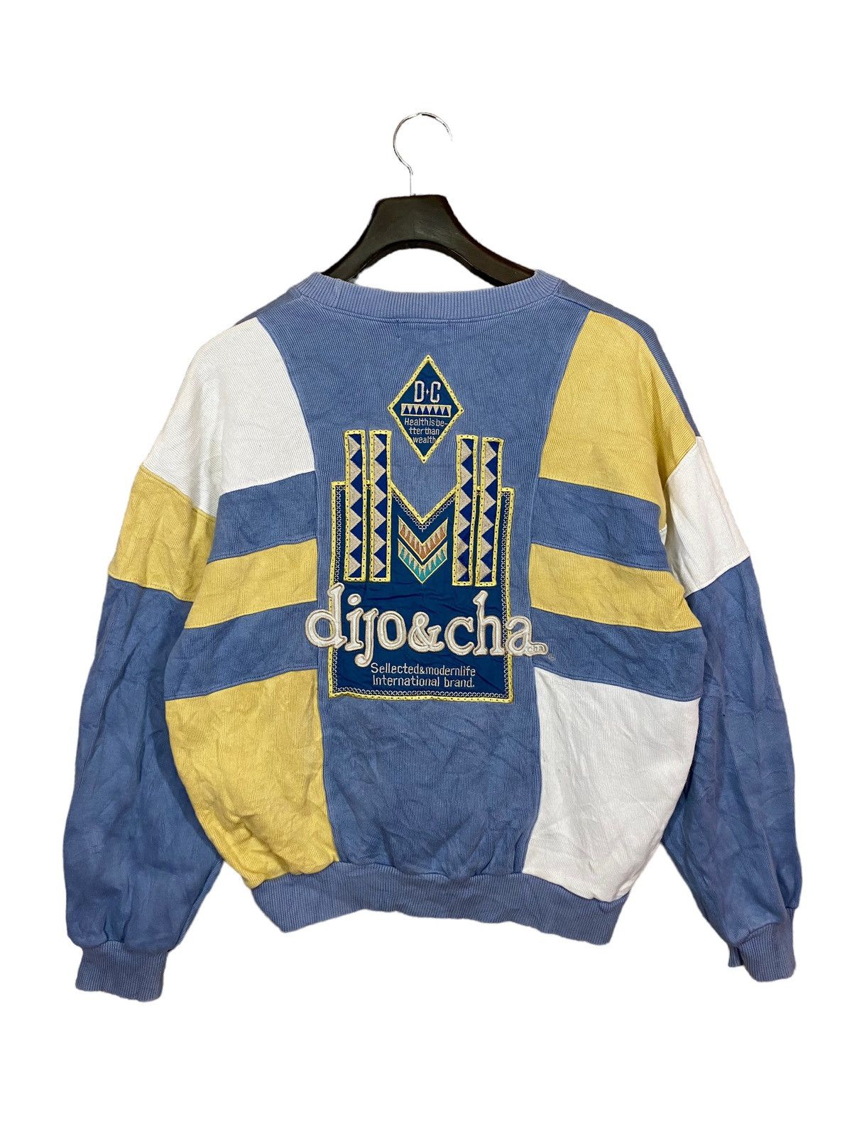 Designer × Japanese Brand × Vintage Dijo and cha sweatshirt crewneck pullover back hit Size US L / EU 52-54 / 3 - 1 Thumbnail