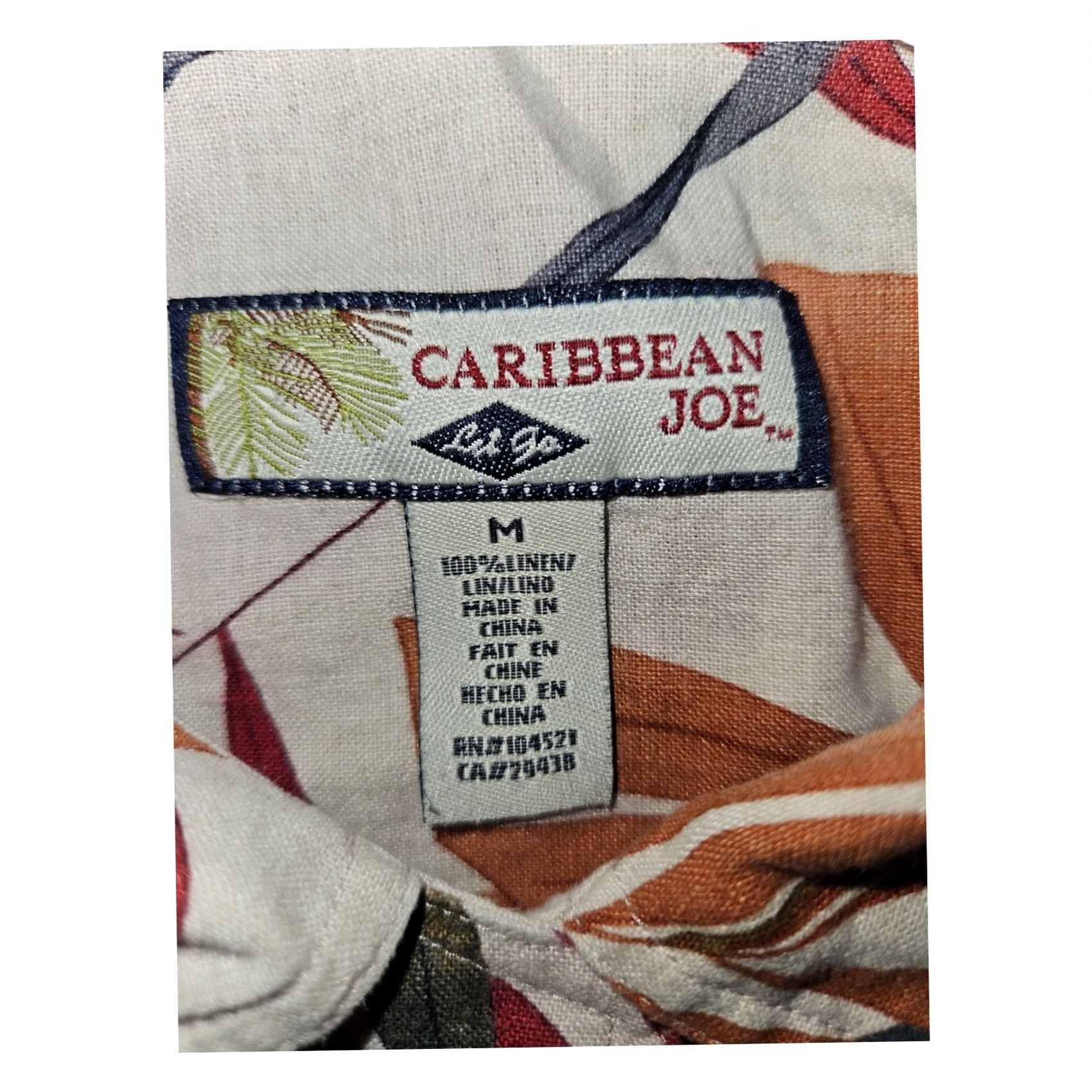 Vintage VINTAGE Caribbean Joe Button-Up Shirt Short Sleeve Women's Medium 100% Linen Vacation White Floral Hawaiian Tropical Mock Size M / US 6-8 / IT 42-44 - 2 Thumbnail