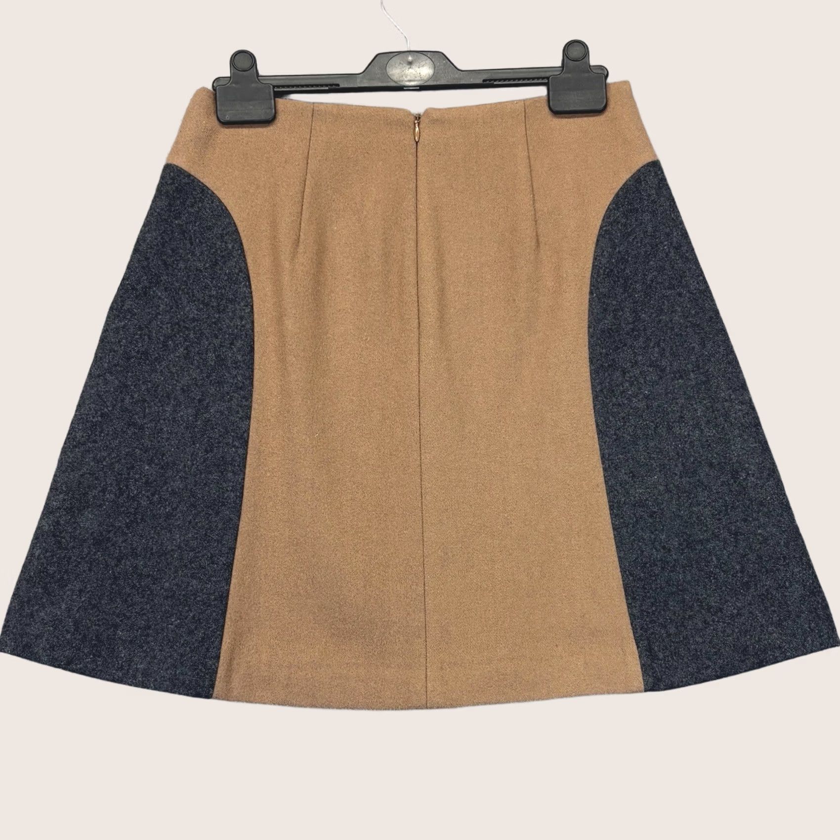 Boden VINTAGE? No — Boden Skirt A line Knee Length camel / grey Size UK8R Wool Blend Ladies Size 30" / US 8 / IT 44 - 1 Thumbnail