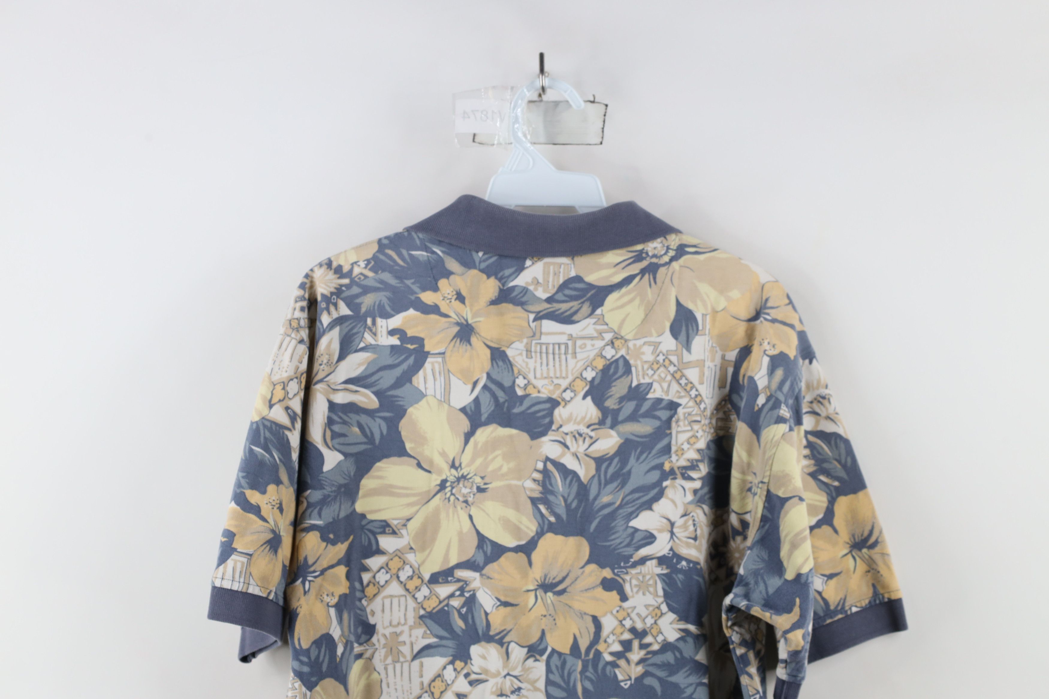 Vintage Vintage 90s Spell US Navy Naval Academy Flower Polo Shirt Size US M / EU 48-50 / 2 - 10 Thumbnail