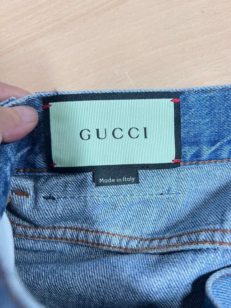 Gucci Gucci Apple logo denim shorts Size 26" / US 2 / IT 38 - 7 Thumbnail