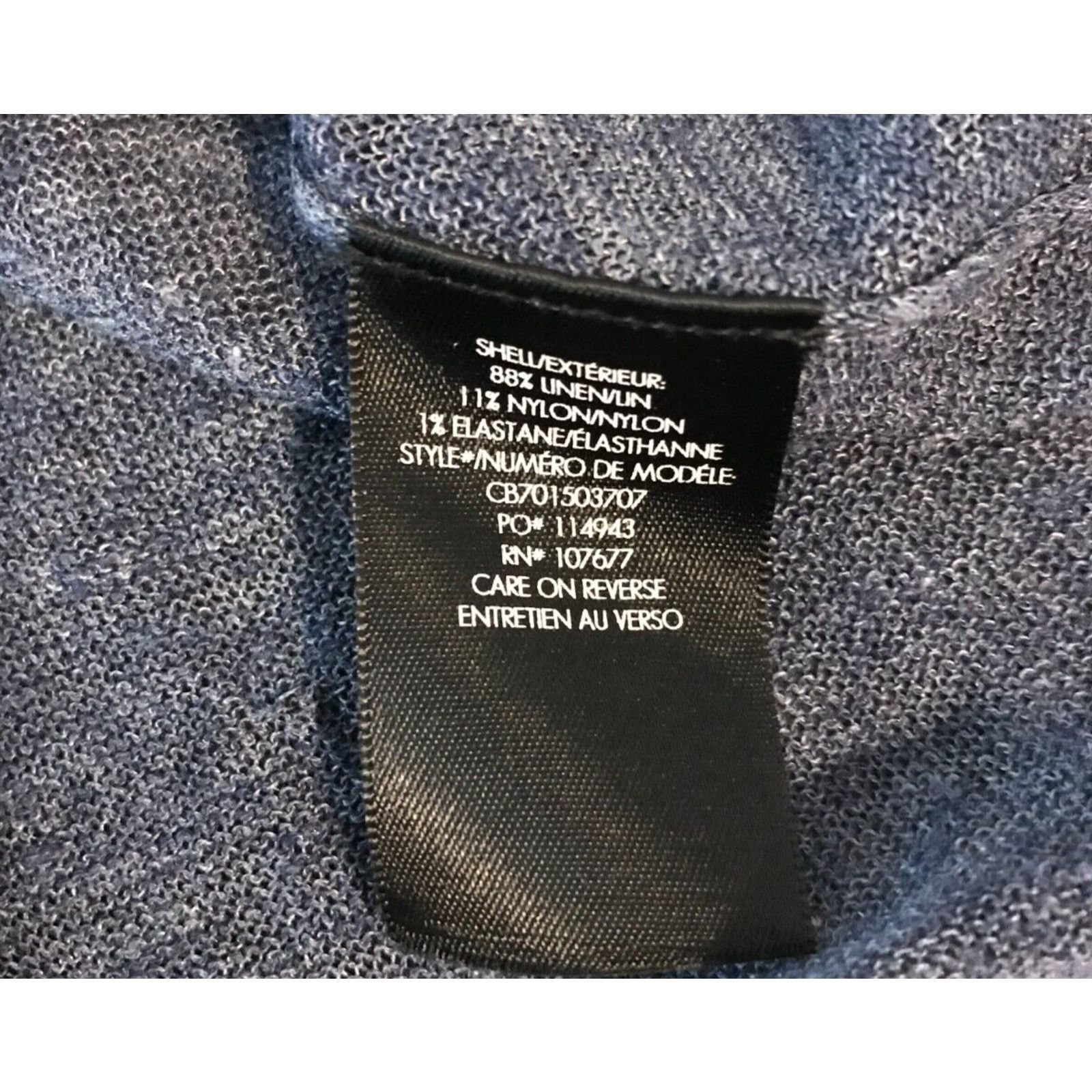 Alice + Olivia Alice+Olivia Base Jamica Linen Blue Denim Linen Blend Tank Size M / US 6-8 / IT 42-44 - 7 Thumbnail