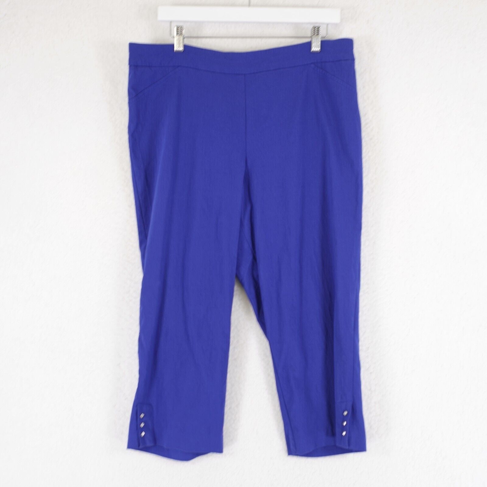 Designer Counterparts Royal Blue Size 16 Capri Pants 36/21 High Rise Size 38" / US 16 / IT 52 - 1 Thumbnail