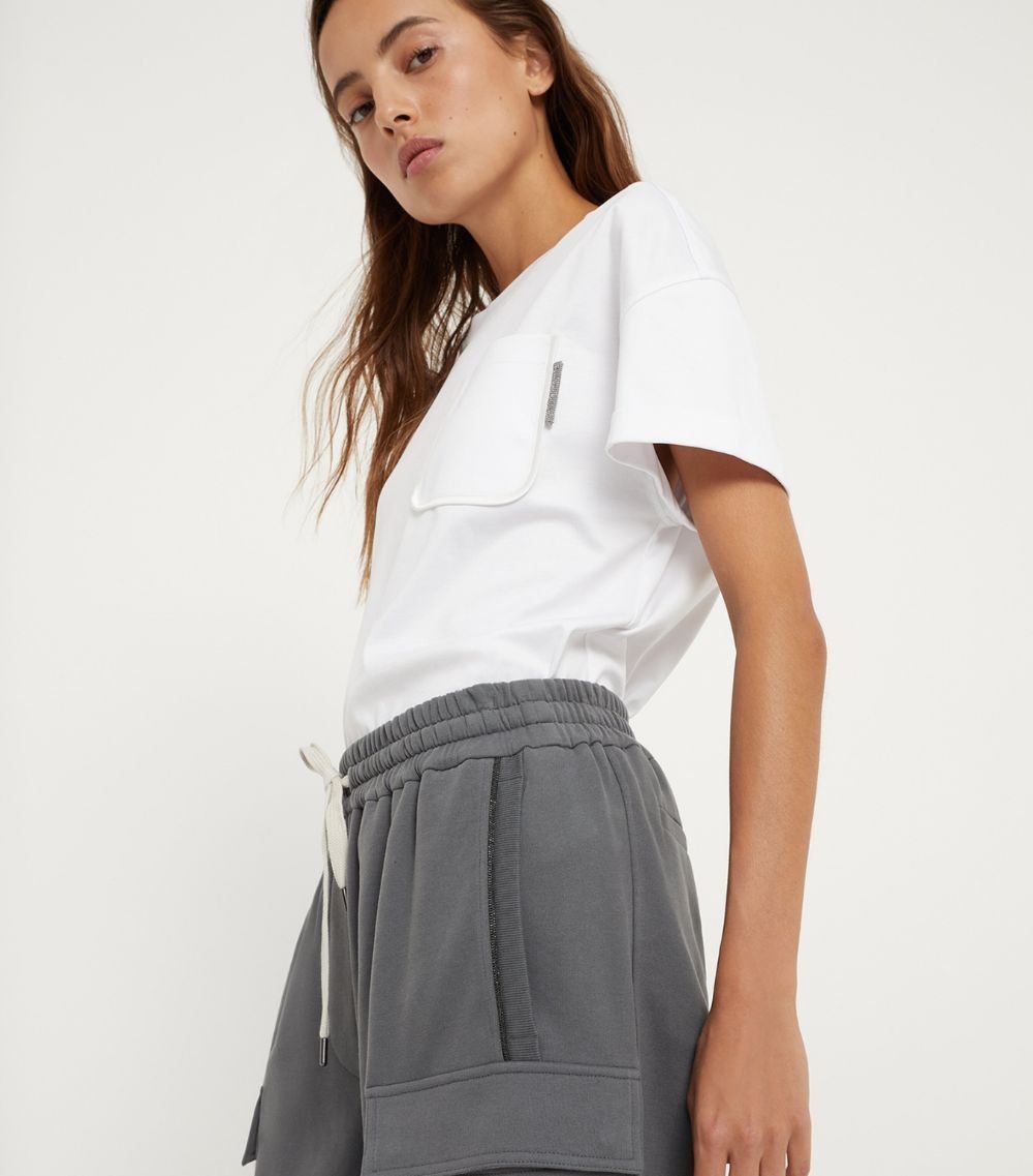 Brunello Cucinelli o1la1rc1a0425 Lady Sport Pants in Grey Size 28" / US 6 / IT 42 - 5 Thumbnail