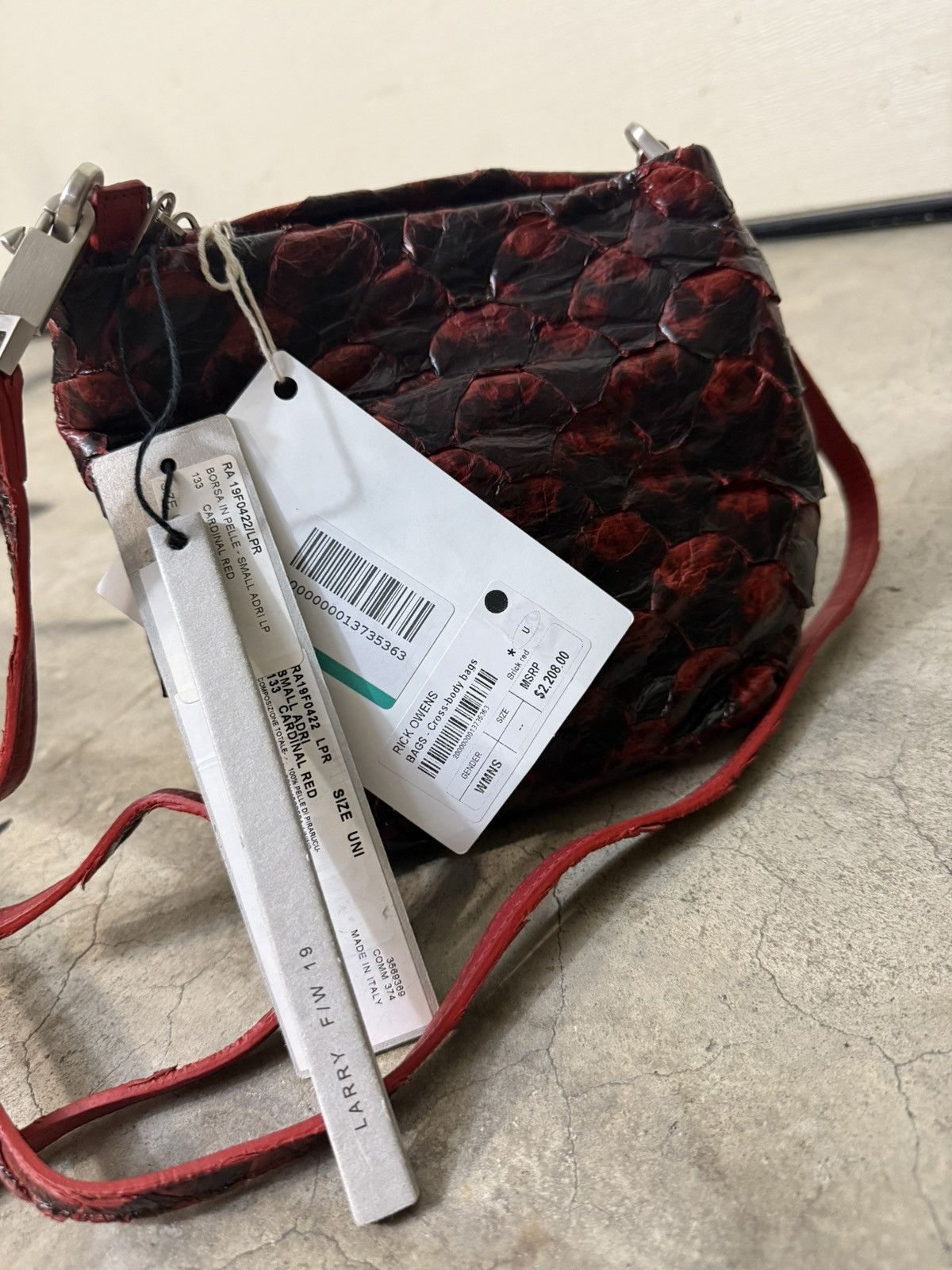 Rick Owens Rick Owens “Larry” Bag – FW19 Collection Size ONE SIZE - 5 Thumbnail