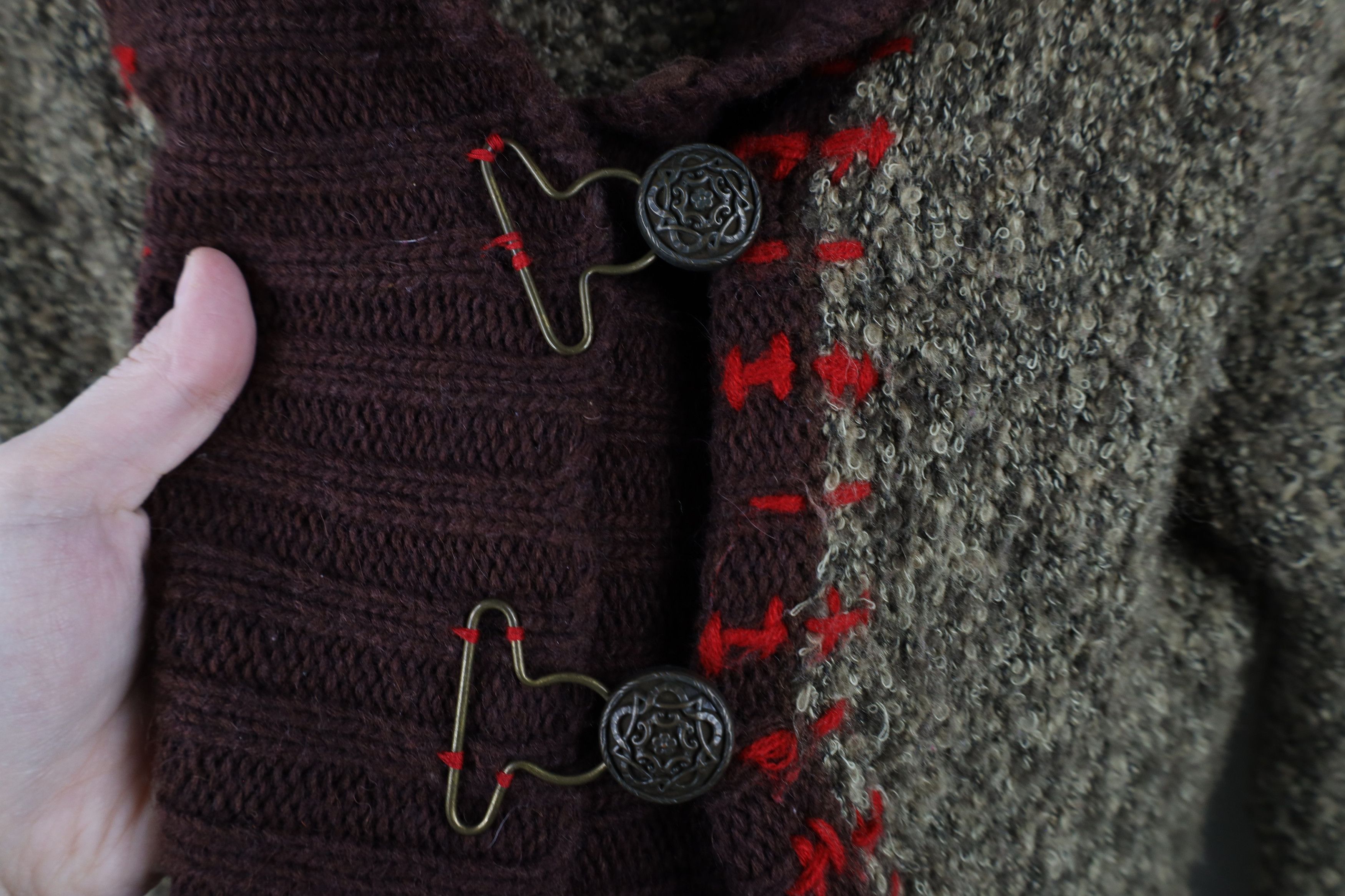 Vintage Vintage Y2K Buckle BKE Fairy Wool Blend Knit Hooded Sweater Size L / US 10 / IT 46 - 4 Thumbnail