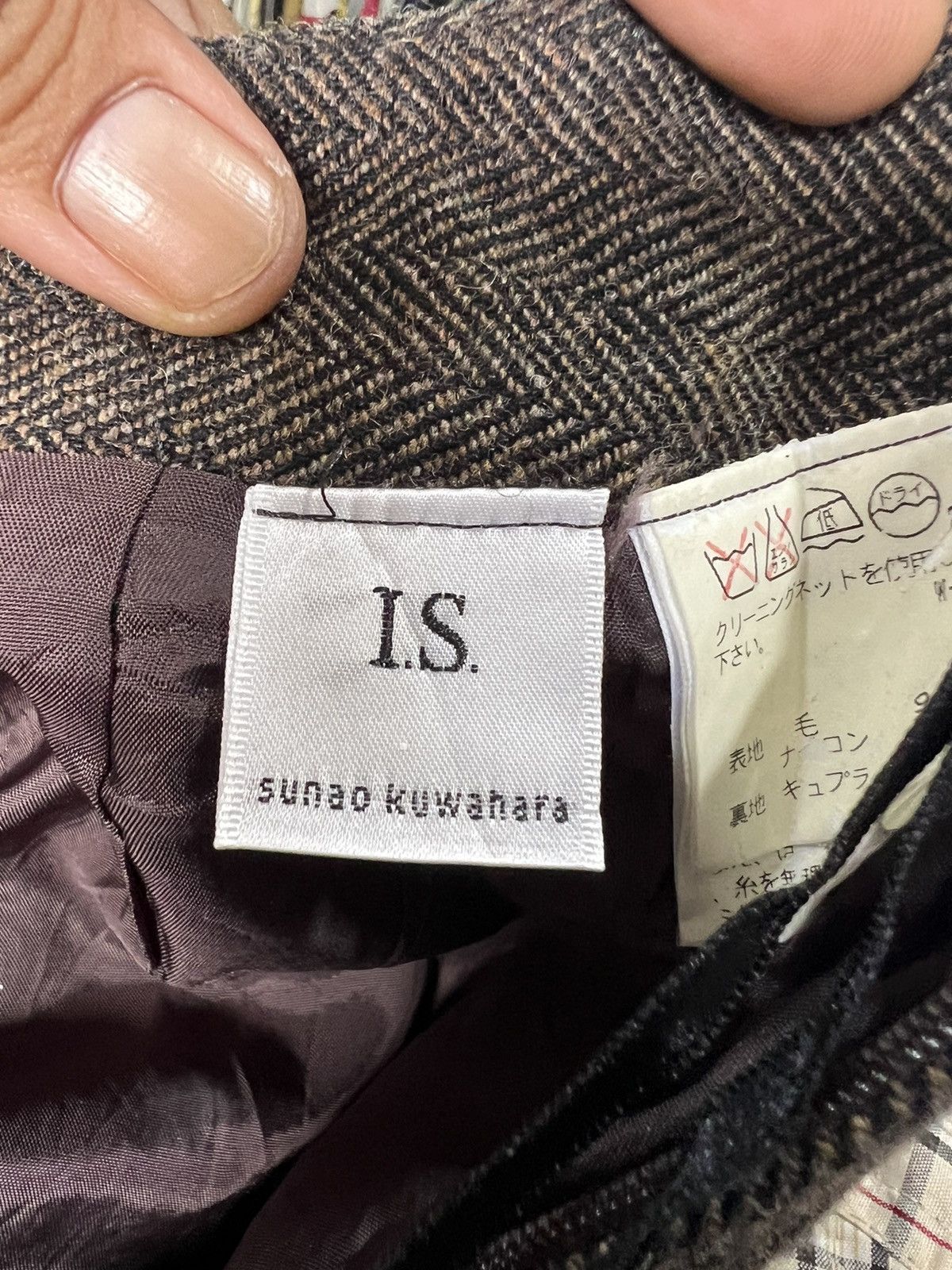 Sunao Kuwahara 🔥Rare Vintage I.S Sunao Kuwahara Reconstruct Skirt Size 24" / US 00 / IT 34 - 9 Thumbnail