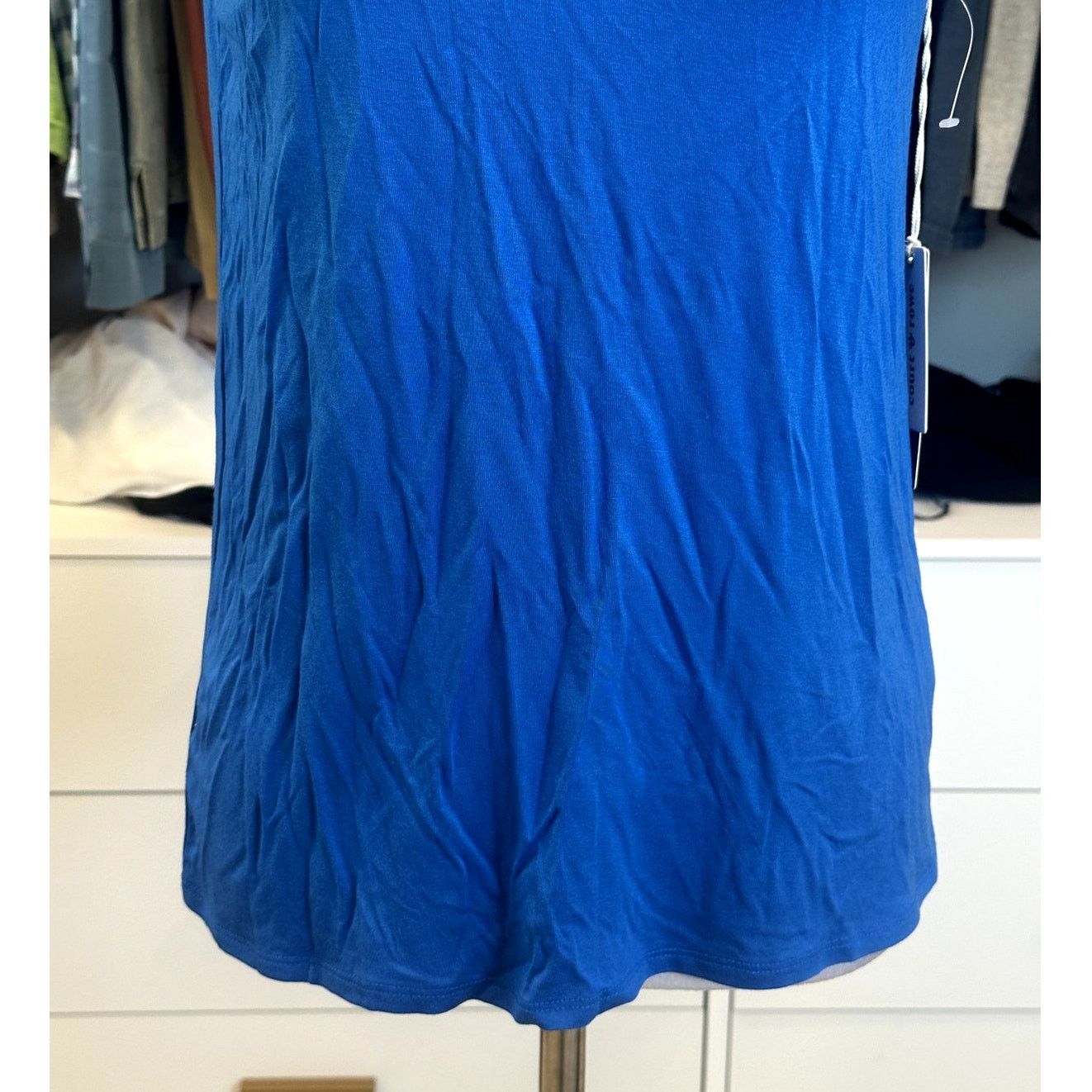 Other Court & Rowe Womens Blue Sleeveless Turtle Neck Blouse S NWT Size S / US 4 / IT 40 - 3 Thumbnail
