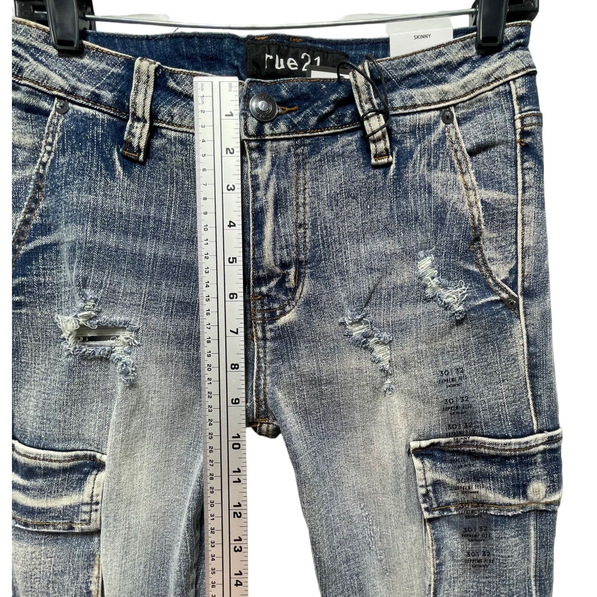 rue21 Rue 21 - Men's Supreme Flex Skinny Jeans Distressed - Light Size US 30 / EU 46 - 5 Thumbnail