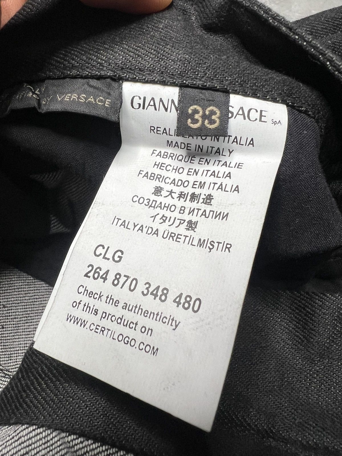 Versace Versace Indigo Dyed Multipocket Cargo Jeans Size US 33 - 12 Thumbnail