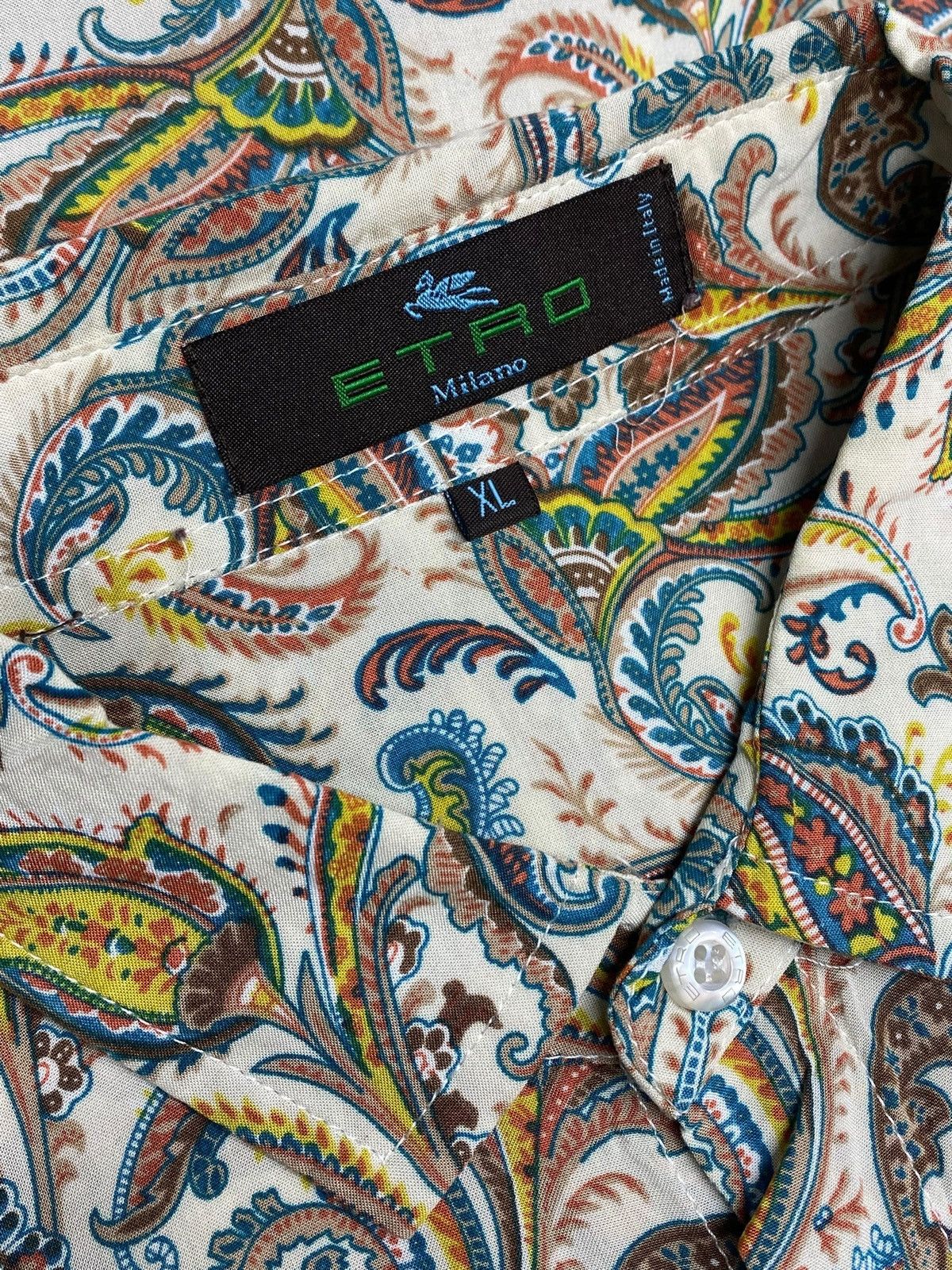Etro Etro Milano Paisley Pattern All Over Print Button Up Shirt Size US XL / EU 56 / 4 - 13 Thumbnail