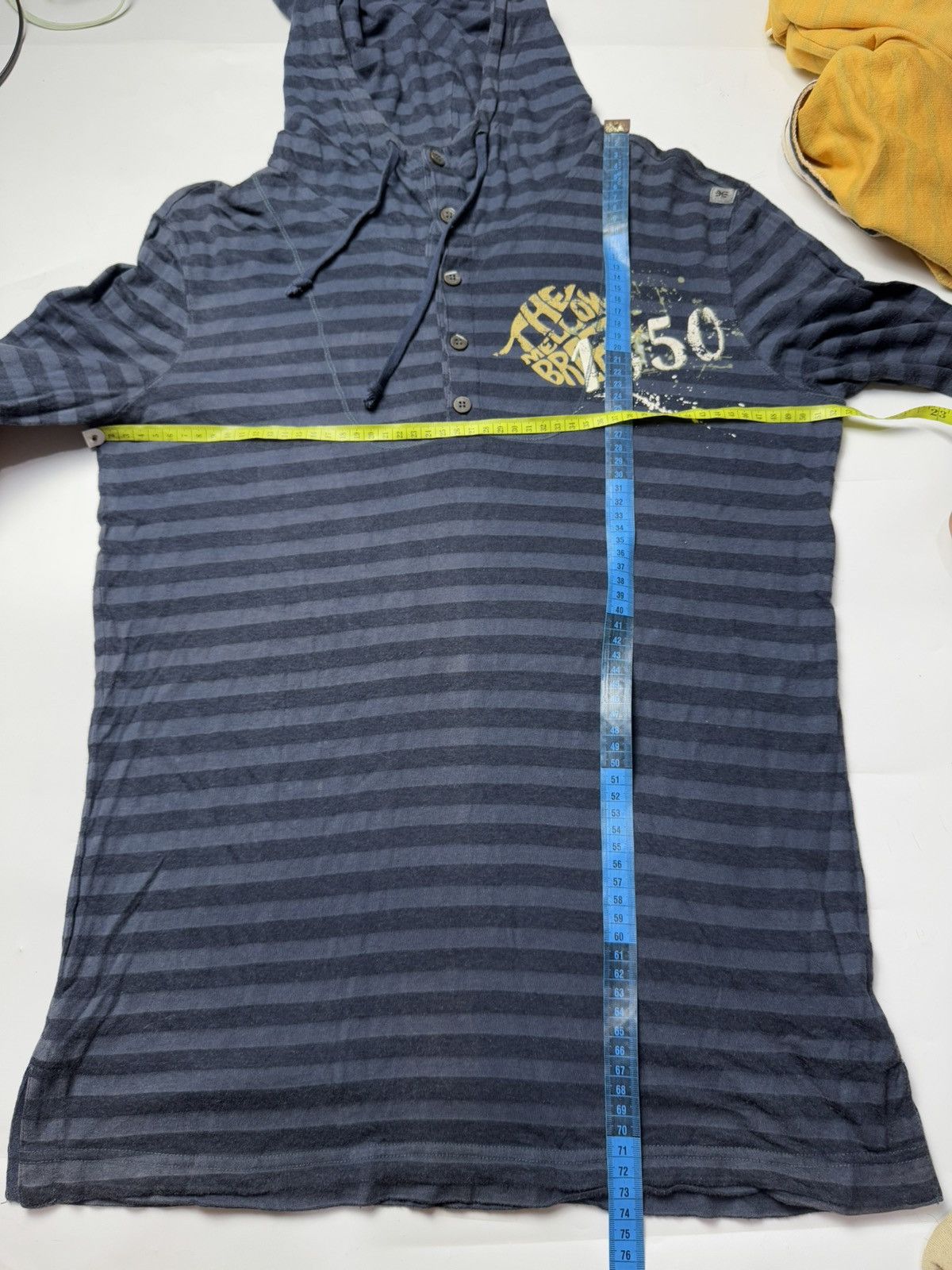 If Six Was Nine × Japanese Brand × Le Grande Bleu (L.G.B.) Japanese Stripe Hoodie Like Long Sleeve Ifsix Lgb Style Size US L / EU 52-54 / 3 - 7 Thumbnail
