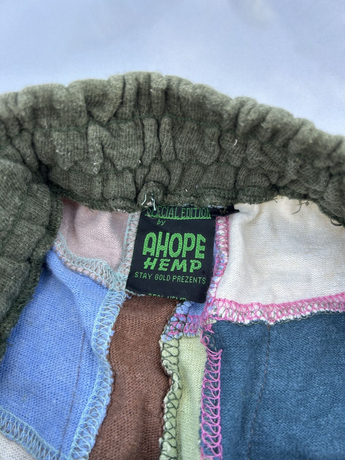 Japanese Brand A Hope Hemp Special Edition Patchwork Boro Shorts Size US 32 / EU 48 - 6 Thumbnail
