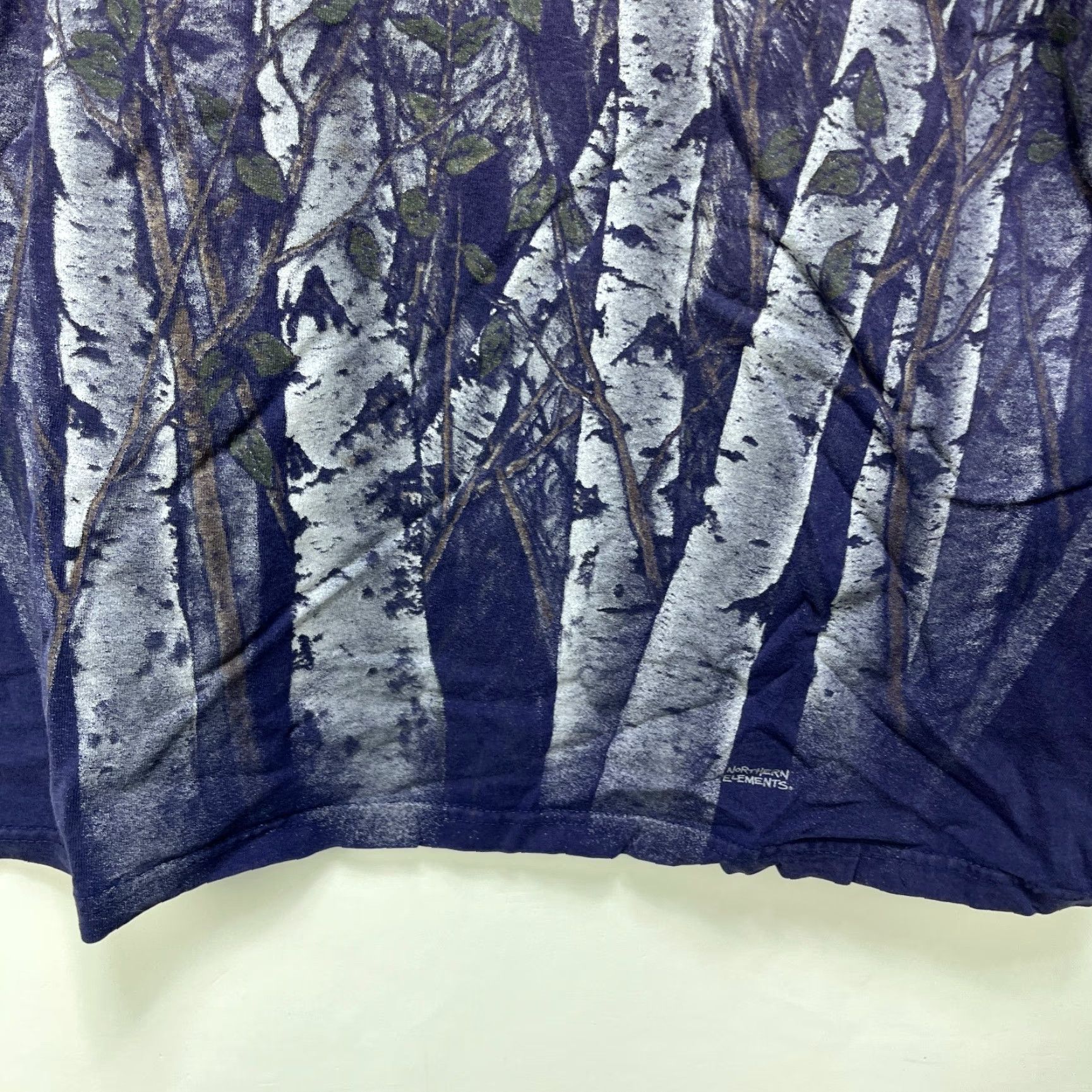 Vintage VINTAGE Wolf Animal Nature Faded T-Shirt Large 90s Mens Blue Cotton Crew Neck Short Sleeve T-Shirt Size US L / EU 52-54 / 3 - 5 Thumbnail