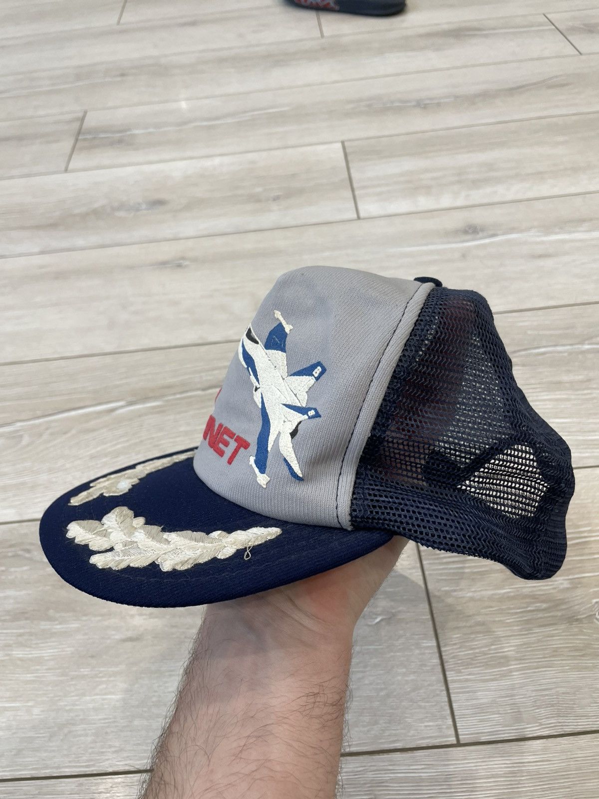 Avirex Vintage F-18 Hornet cap hat Made in USA Size ONE SIZE - 3 Thumbnail