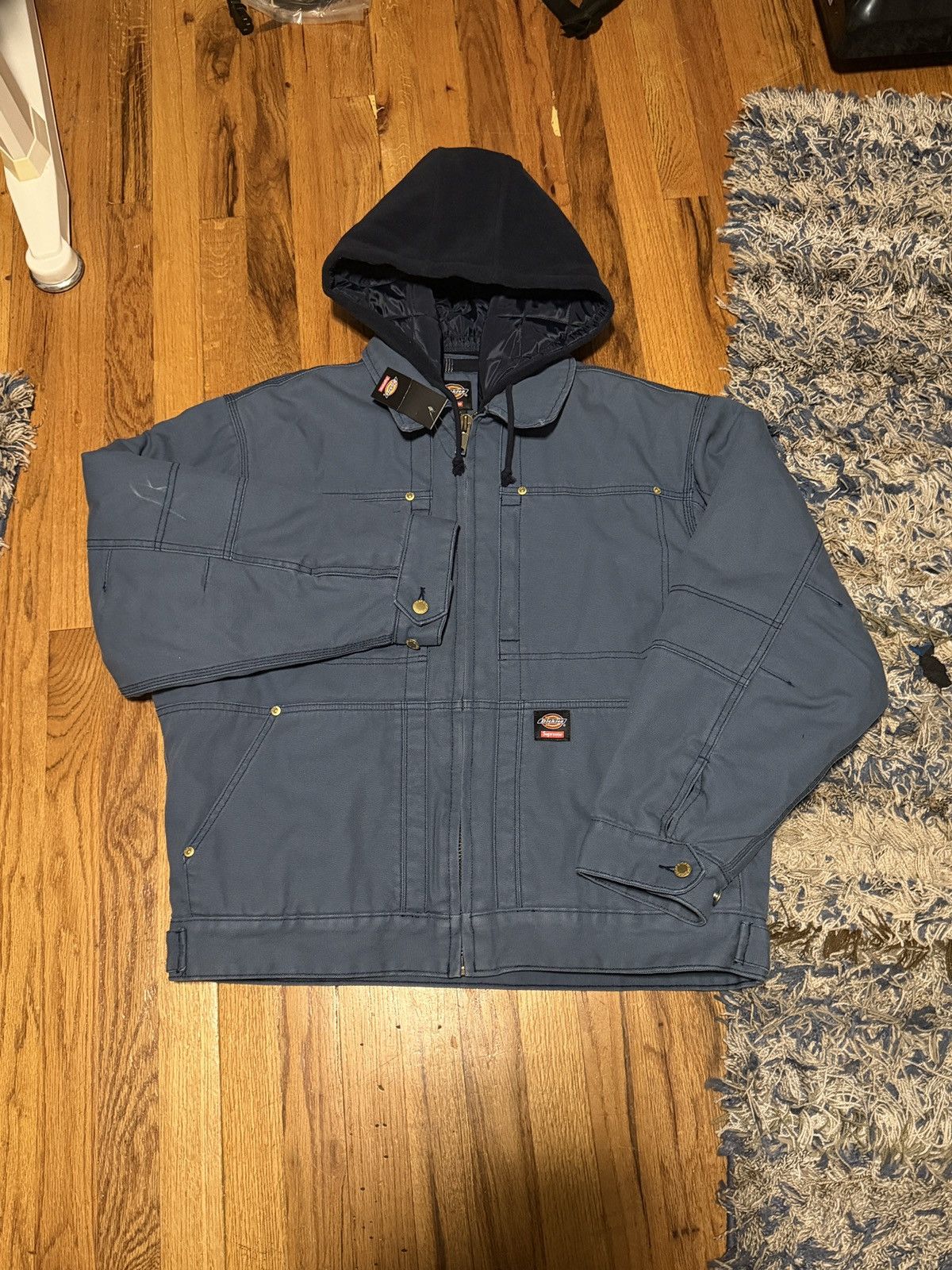 Supreme HJR Trompe L'oeil Hooded Work Jacket | Grailed