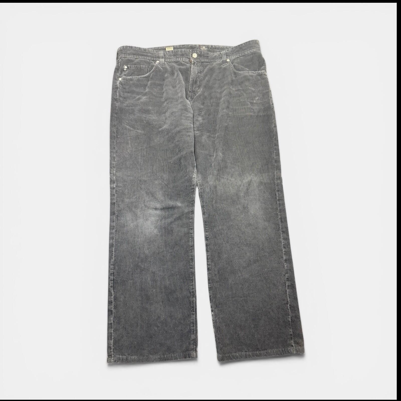 AG Adriano Goldschmied AG Adriano Goldschmied Corduroy Pants Men’s Gray 40x29 2 Size US 40 / EU 56 - 1 Thumbnail