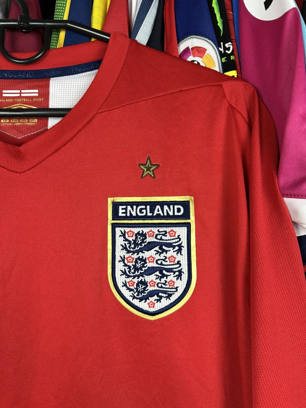 Umbro Umbro England 2006 2008 Gerrard#4 Away Shirt Soccer Jersey Size US XL / EU 56 / 4 - 3 Thumbnail