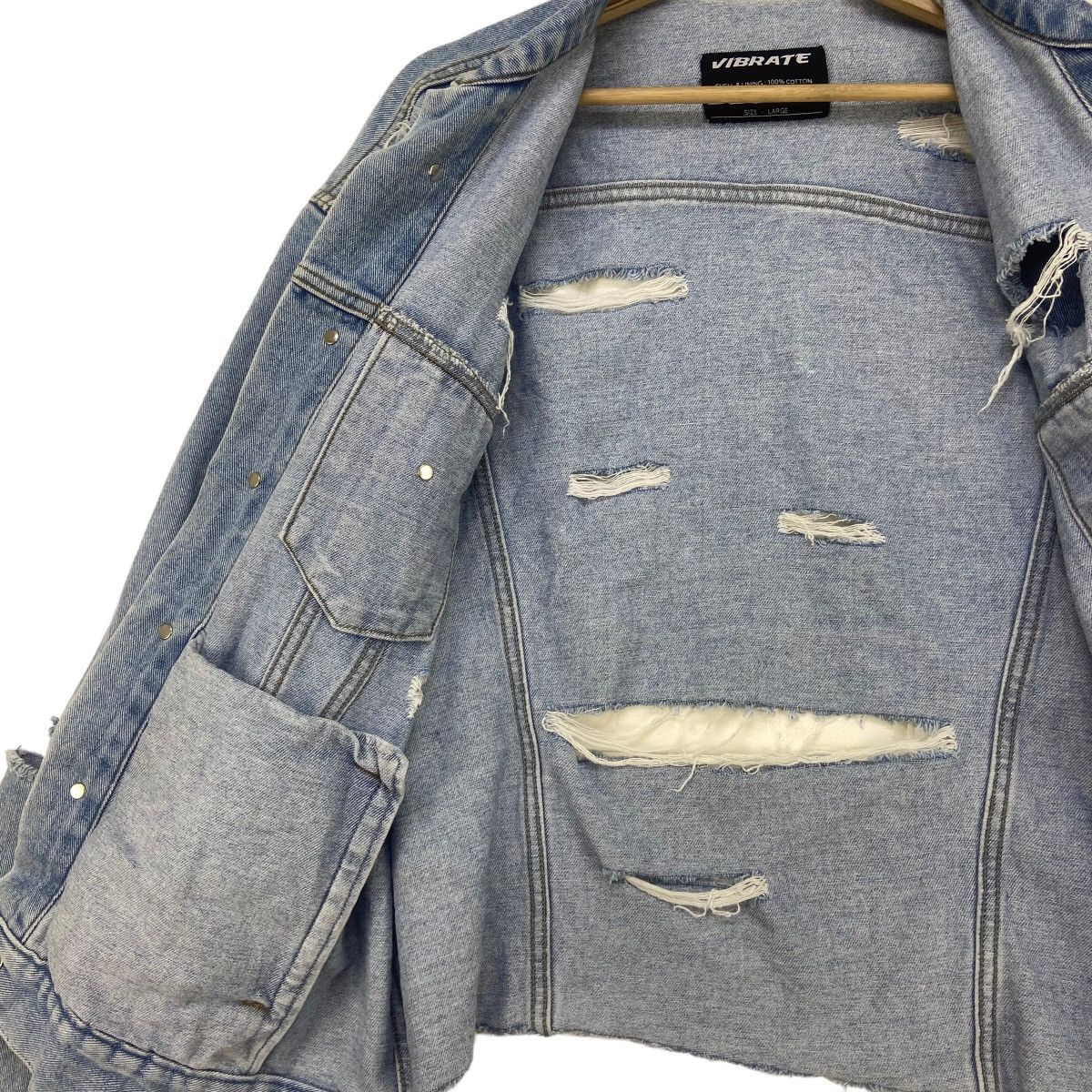 Japanese Brand Japanese Brand Vibrate Street Fashion Distressed Denim Size US M / EU 48-50 / 2 - 20 Thumbnail
