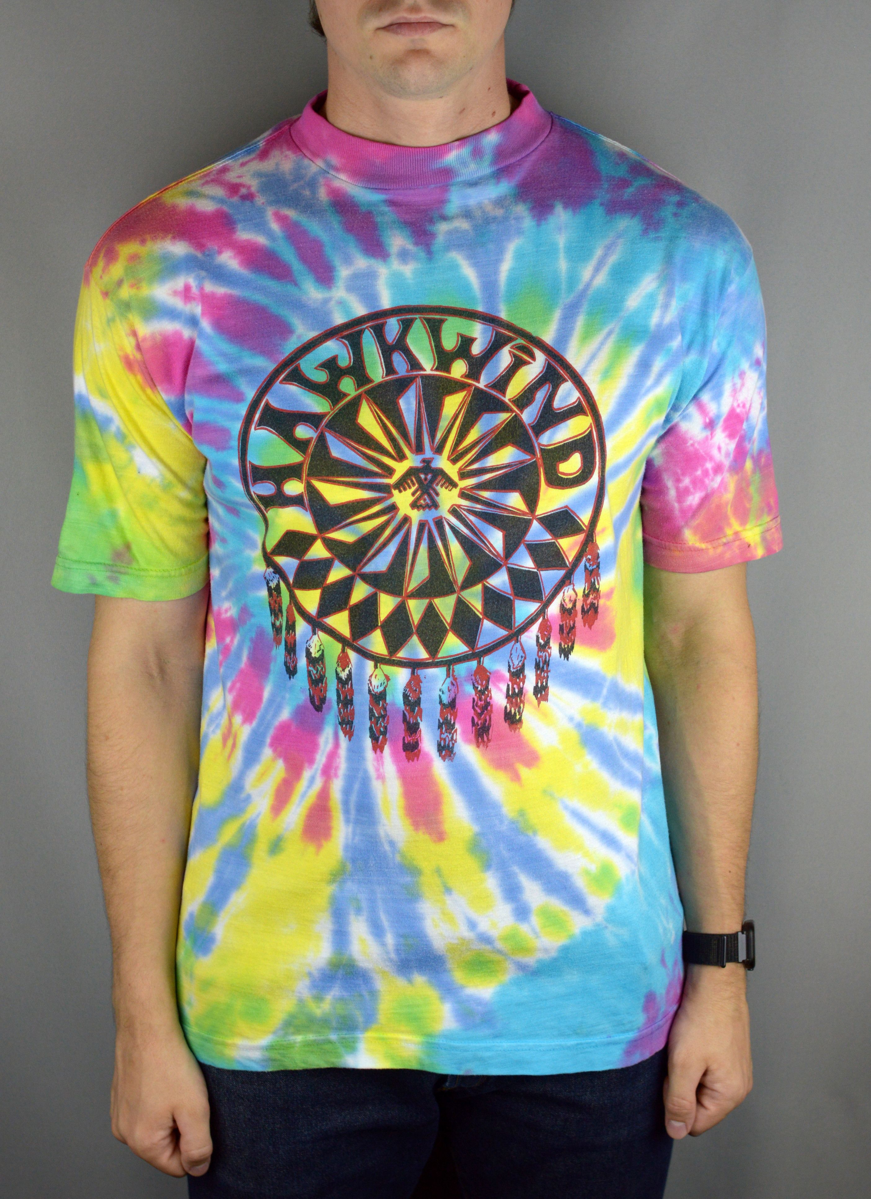 Band Tees Vintage Hawkwind Tie Dye 90s t shirt Size US L / EU 52-54 / 3 - 1 Thumbnail