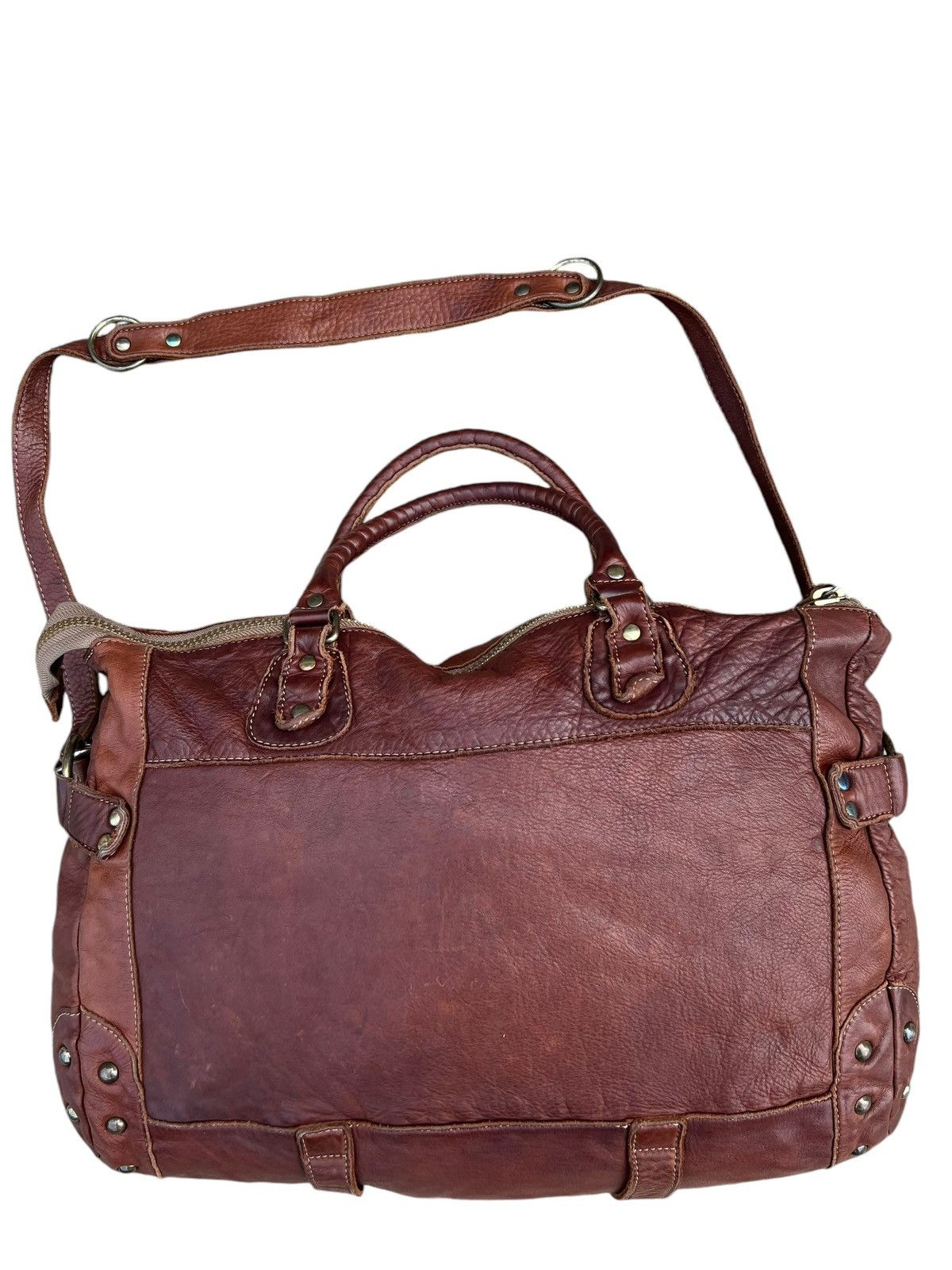 Leather Regalo Tokyo Fade Jerky Patina Leather 2 Way Bag Size ONE SIZE - 9 Thumbnail