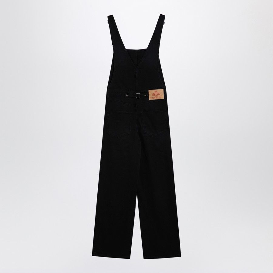 Prada o1d2blof0924 Denim Jumpsuit in Black Size 26" / US 2 / IT 38 - 2 Thumbnail