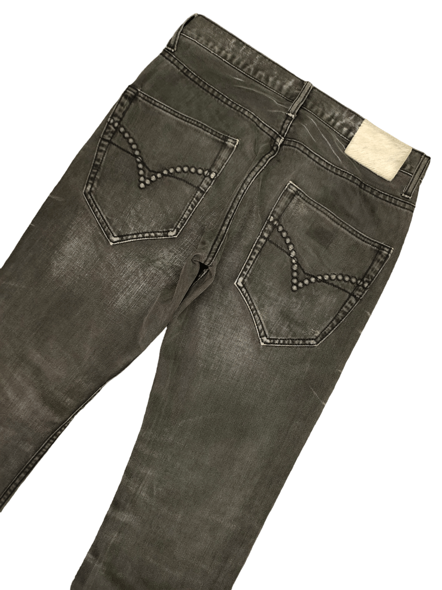 If Six Was Nine Flare Jeans Urban Craft Studded Faded Boot Cut Y2k Goa Size US 31 - 14 Thumbnail