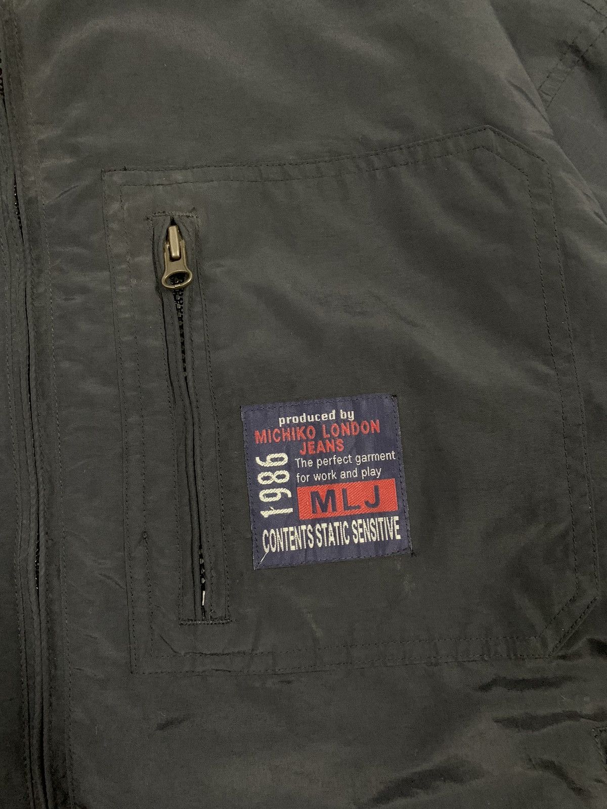 Michiko Koshino London Vintage Michiko London Jeans Reversible Fleece Core Jacket Size US L / EU 52-54 / 3 - 7 Thumbnail