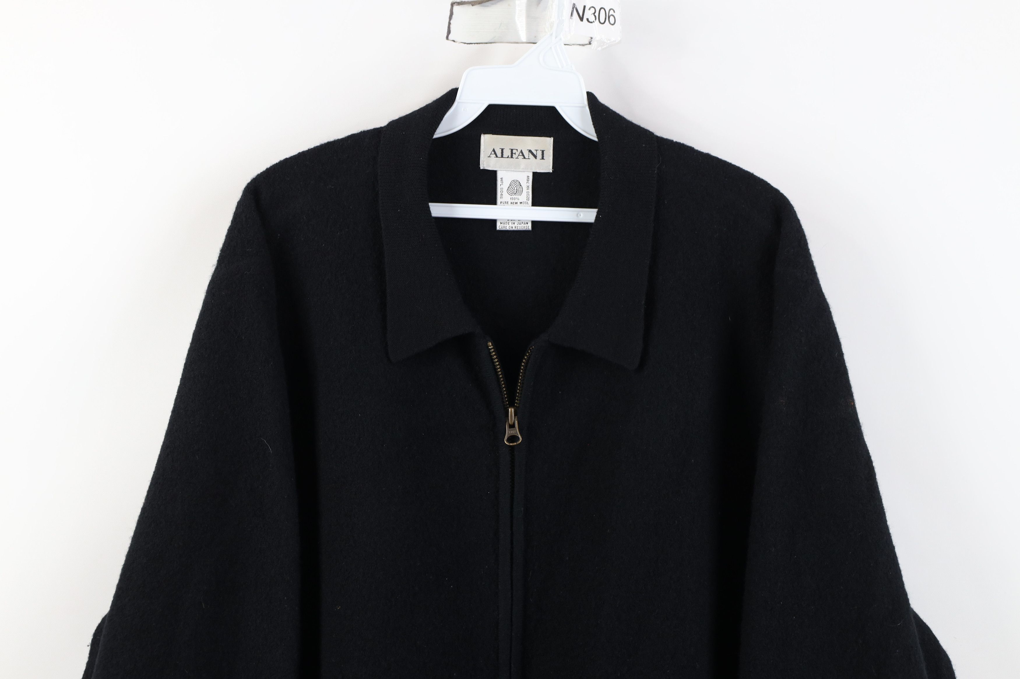 Vintage Vintage 90s Streetwear Full Zip Bomber Jacket Black Japan Size US L / EU 52-54 / 3 - 2 Thumbnail