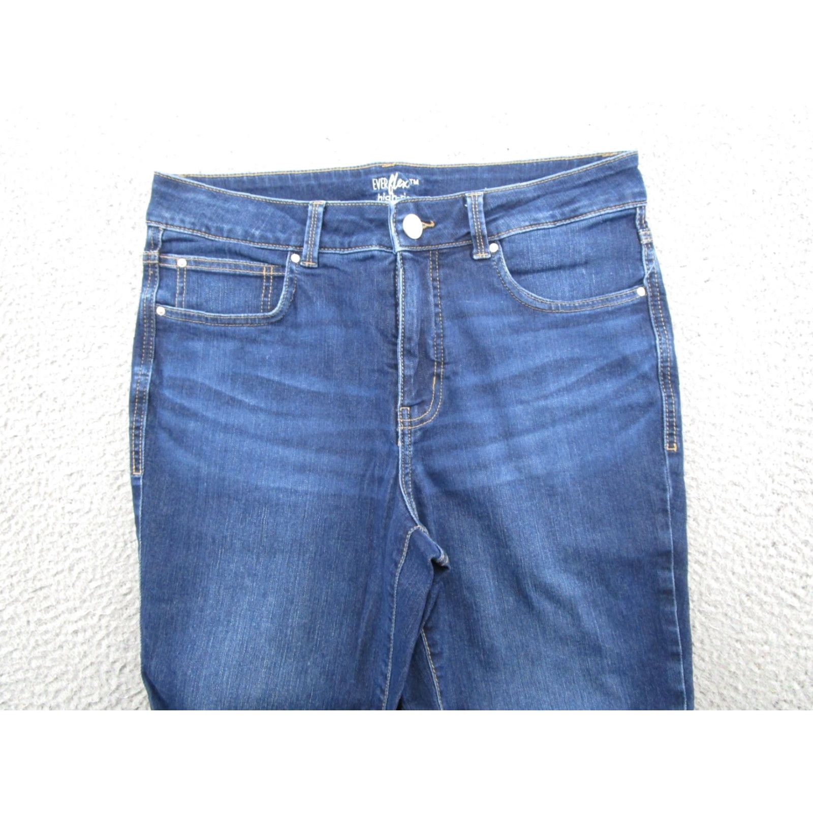 Vintage Maurices High Rise Denim Skinny Ankle Jeans Blue 12 Womens Stretch 5-Pocket Maurices Everflex Jeans Size 12 Size 34" / US 12 / IT 48 - 3 Thumbnail