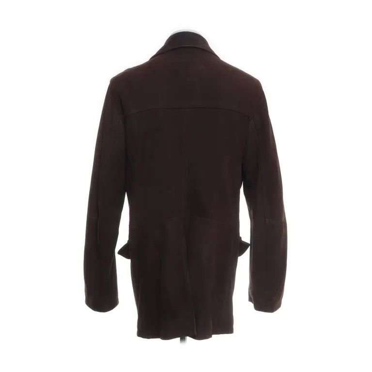 Prada Brown Leather Duffle Coat Size US L / EU 52-54 / 3 - 2 Thumbnail
