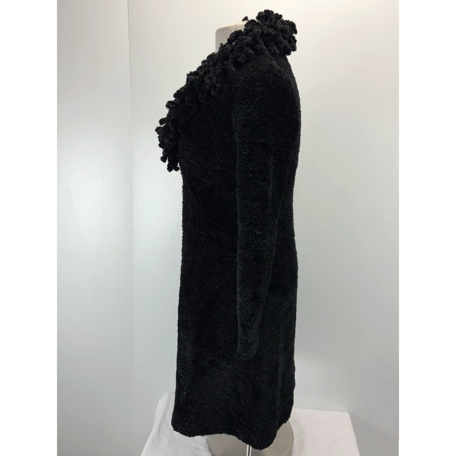 Forever 21 VINTAGE Forever 21 Fringe Collar Cardigan Duster Women’s S Black Bohemian 90s Y2K Goth Mens? Size S / US 4 / IT 40 - 2 Thumbnail