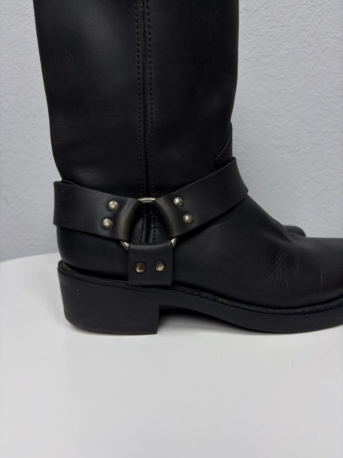 If Six Was Nine Vintage Italian AS 98 Rick Owens Style Leather Biker Boots Size US 9 / EU 42 - 9 Thumbnail