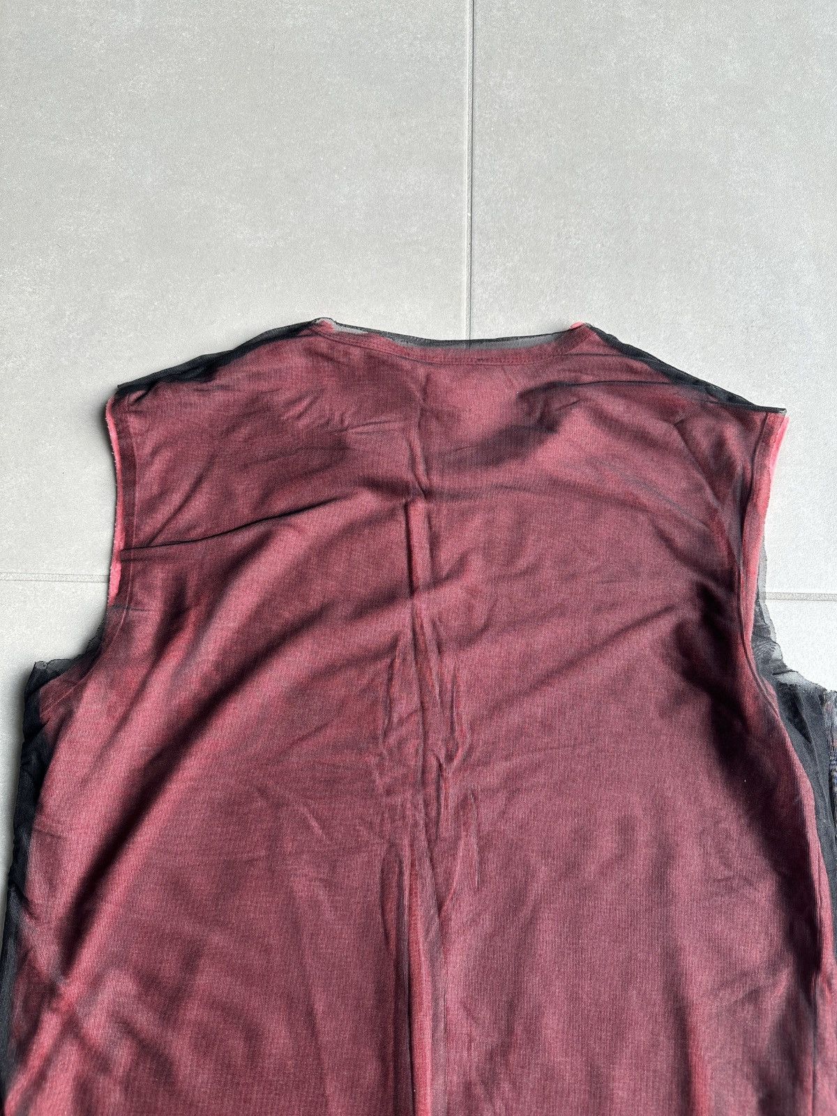 Raf Simons Raf Simons SS1998 “Black Palms” Double Layered mesh tank top Size US M / EU 48-50 / 2 - 7 Thumbnail