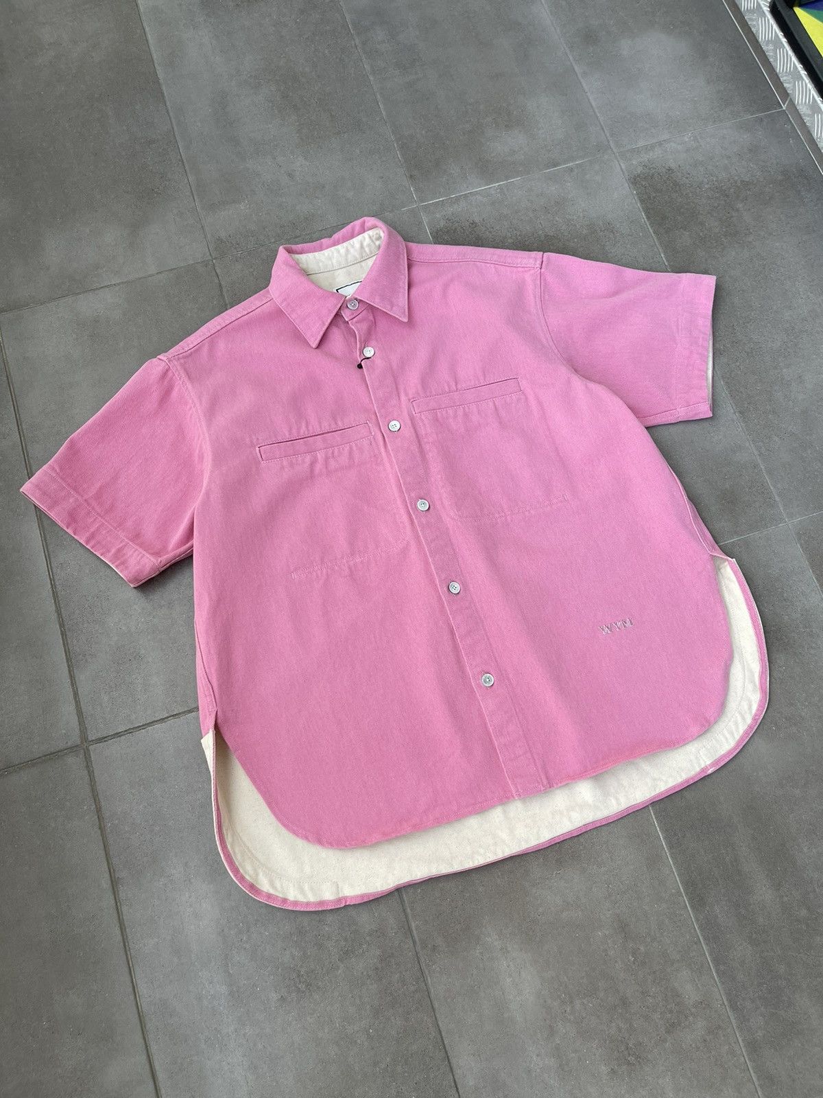 Wooyoungmi !DS! SS23 Wooyoungmi Pink Short Sleeve Boxy Shirt Size US M / EU 48-50 / 2 - 9 Thumbnail