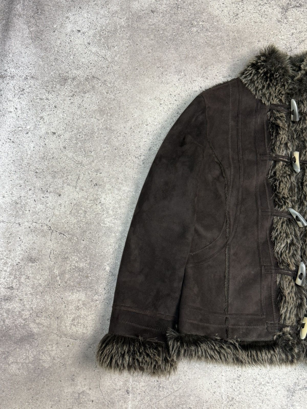 Schott Vintage If Six Was Nine Style Fur Rabbit Cropped Jacket 00s Size US M / EU 48-50 / 2 - 5 Thumbnail