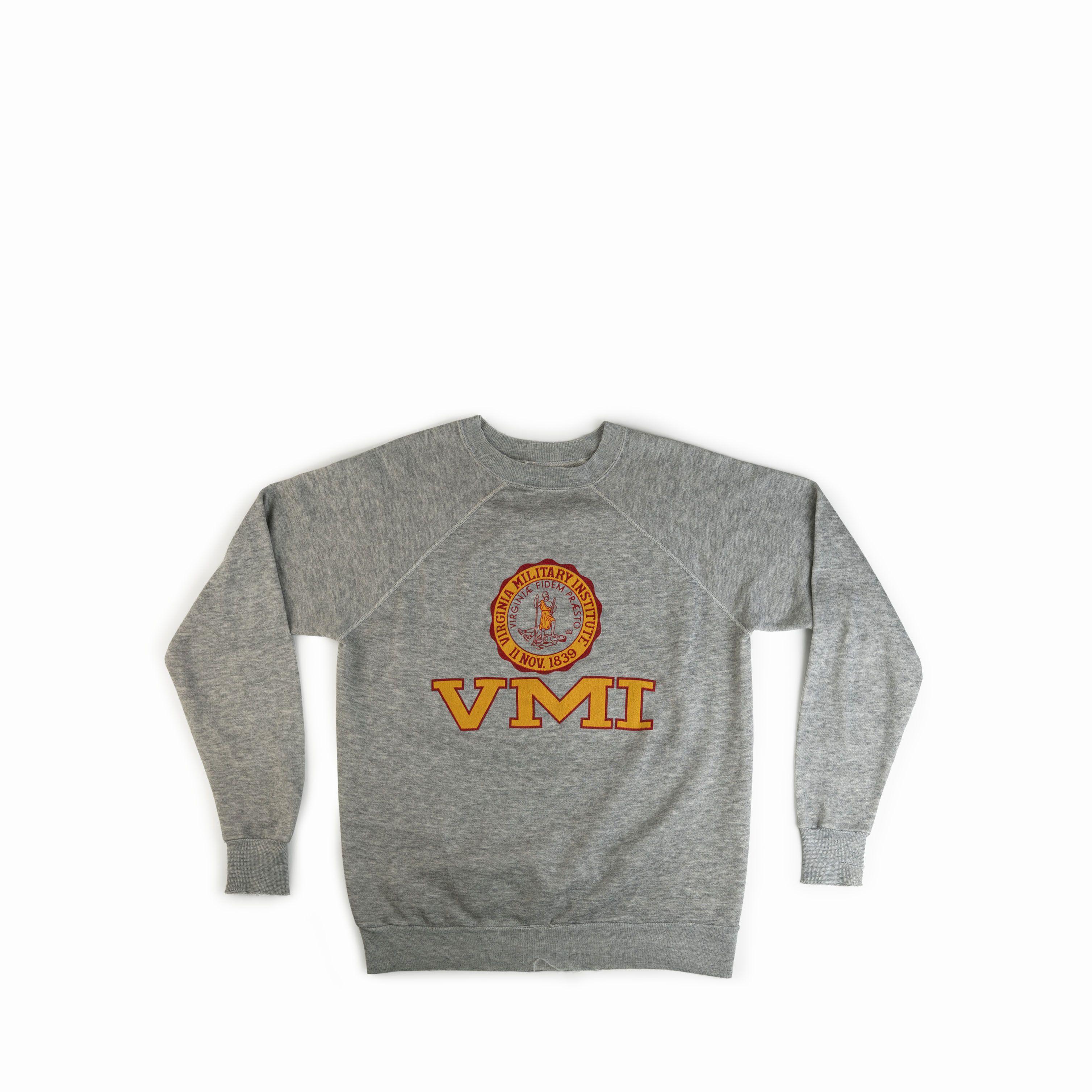 Vintage Vintage 1980's Virginia Military Institute VMI Crewneck Size US M / EU 48-50 / 2 - 1 Thumbnail