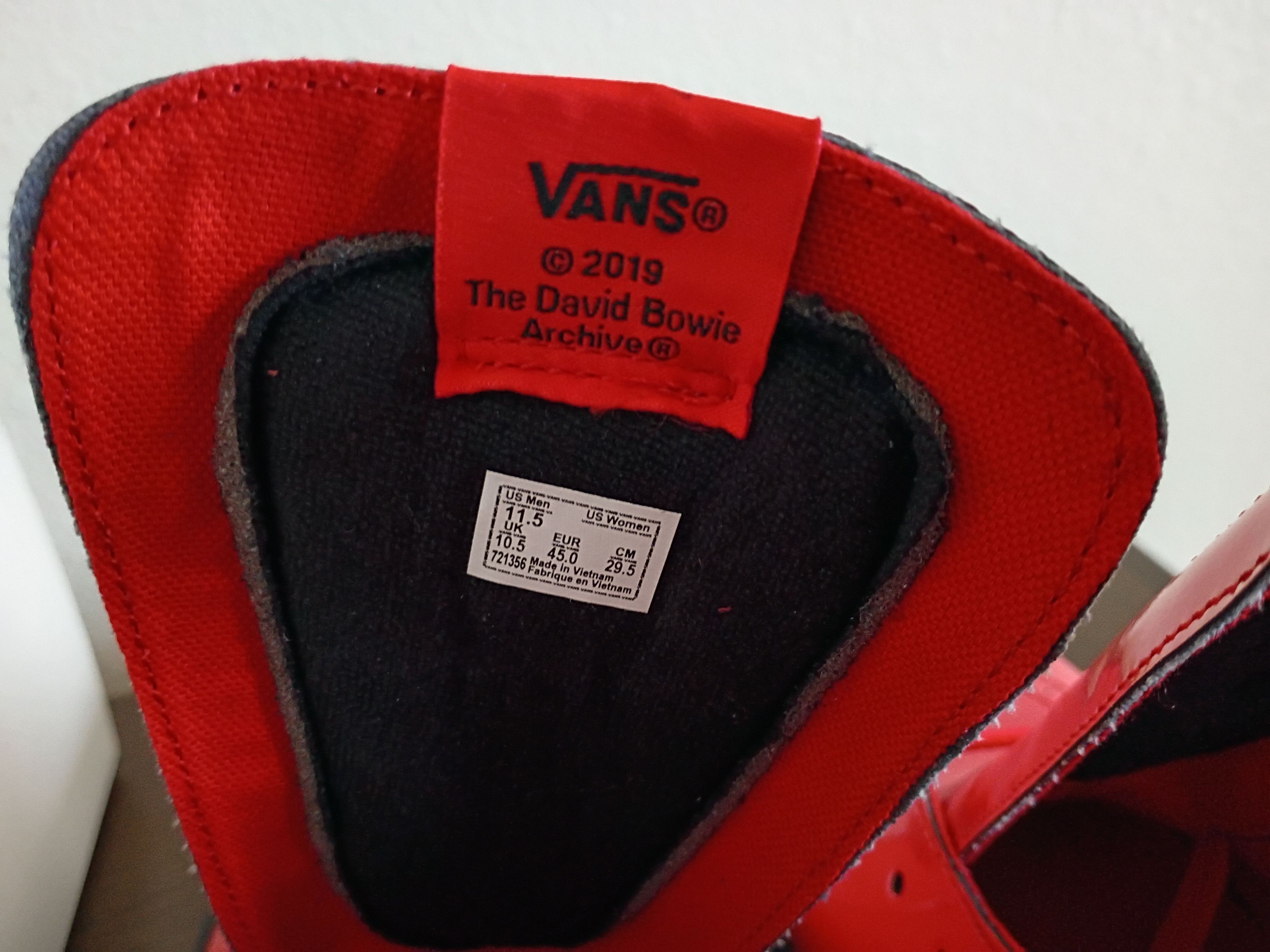 Vans David Bowie Sk8-Hi Size US 11.5 / EU 44-45 - 5 Thumbnail