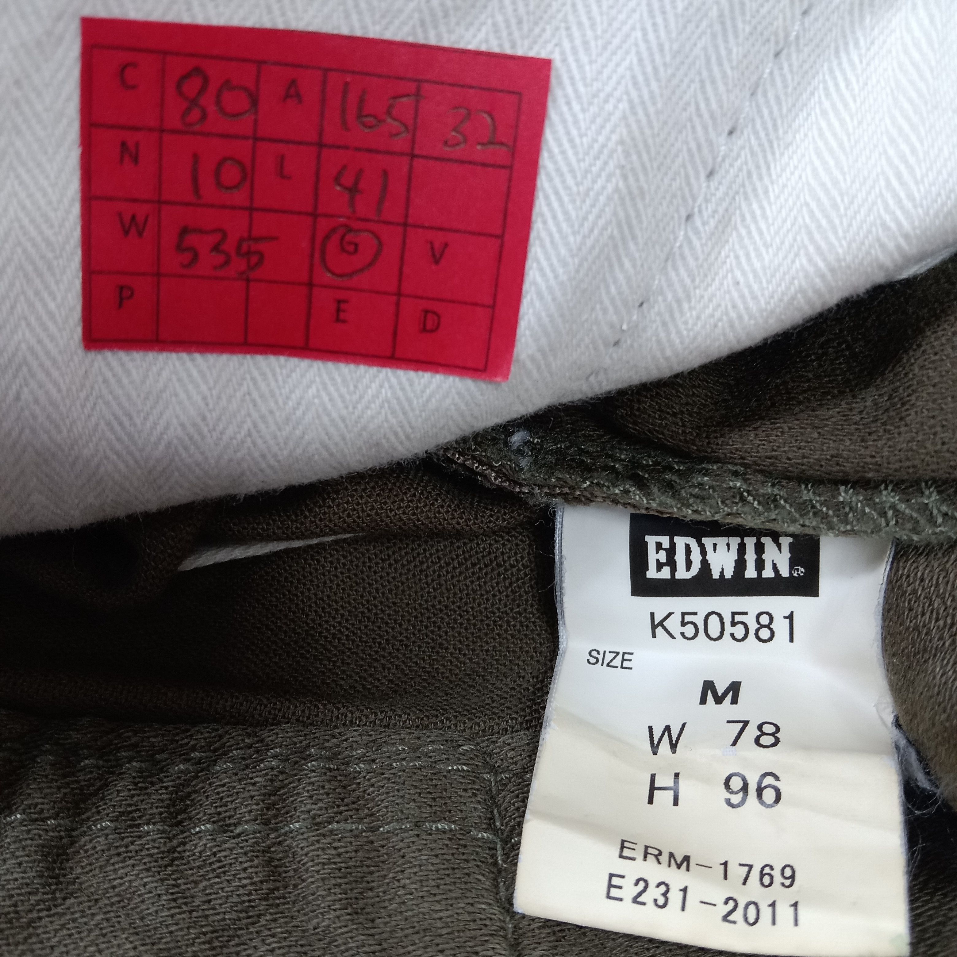Edwin × Vintage Edwin Streetwear Skater Style Rare Design Pants Size US 33 - 13 Thumbnail