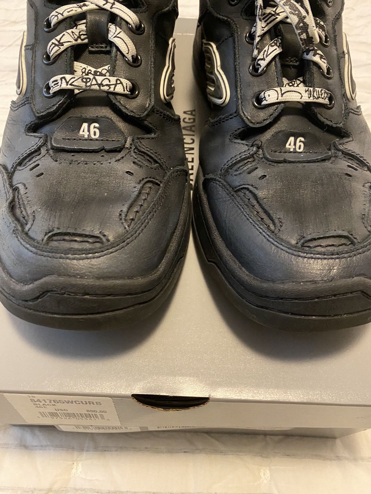 Balenciaga Balenciaga Hamptons Sneaker Black Sz46 Size US 13 / EU 46 - 4 Thumbnail