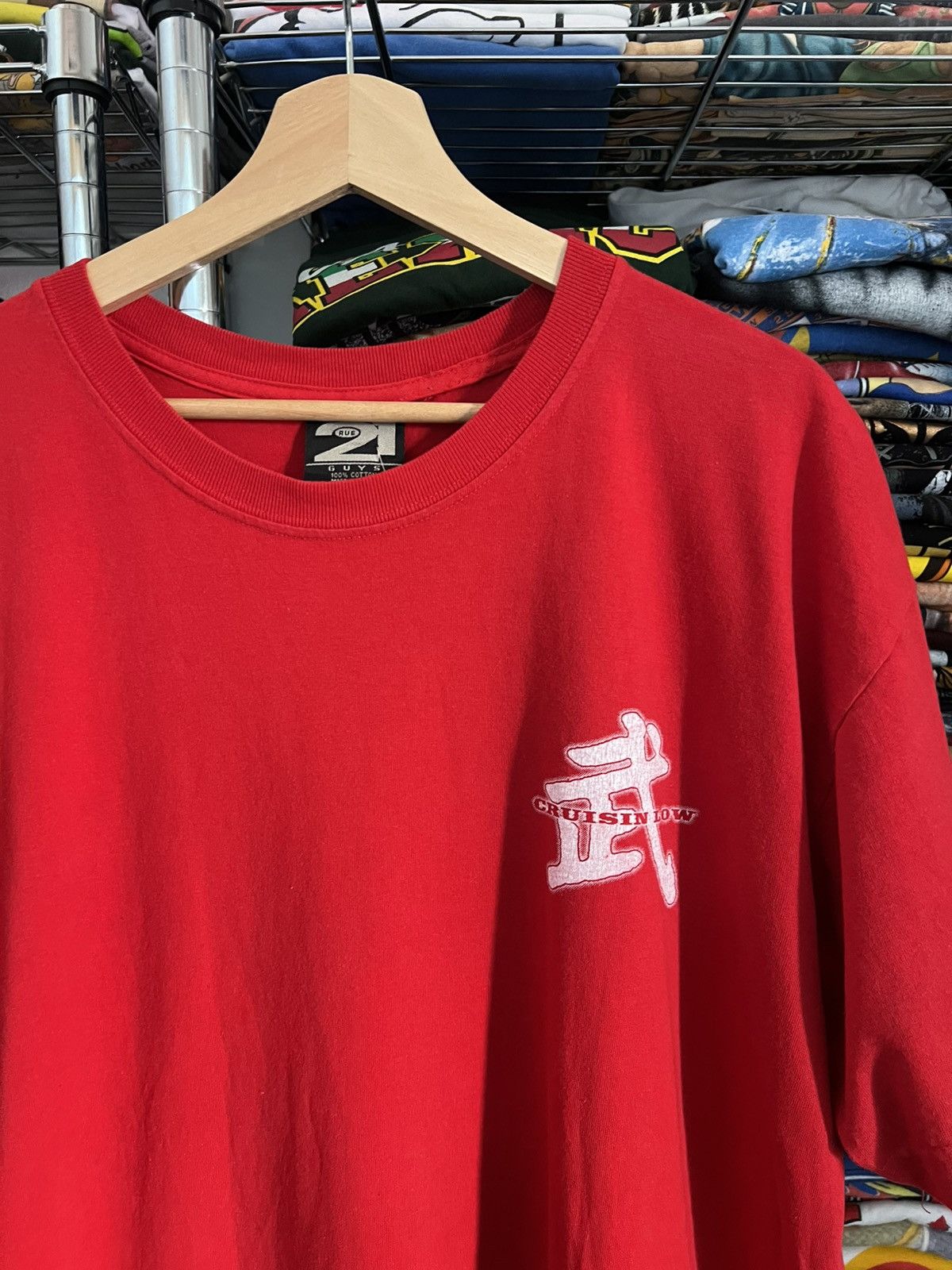 Anime 90s Cruisin Low Fate Kanji Fantasy Japanese Tee Size US L / EU 52-54 / 3 - 4 Thumbnail