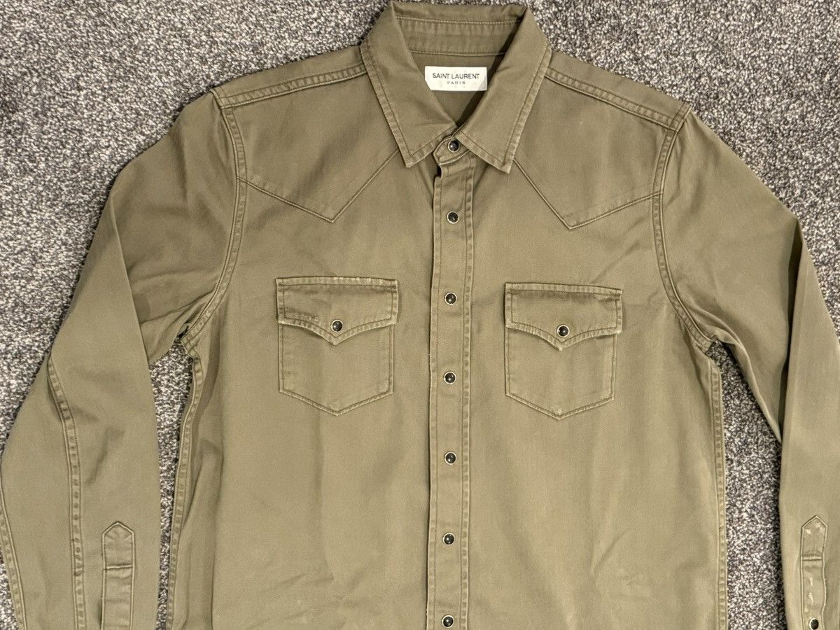 Saint Laurent Paris SLP Saint Laurent western snap button up shirt Size US XL / EU 56 / 4 - 3 Thumbnail